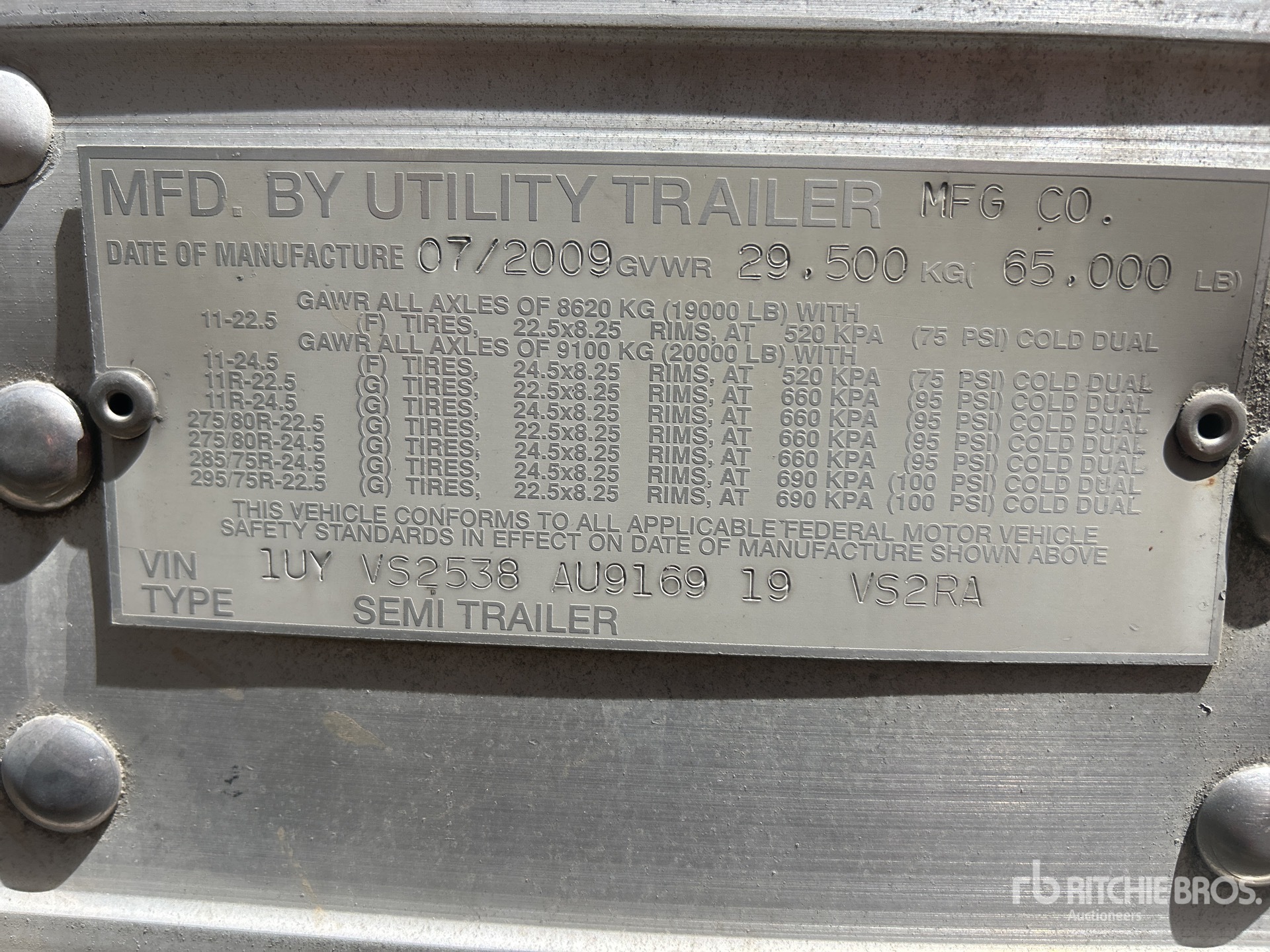 2010 Utility VS2RA