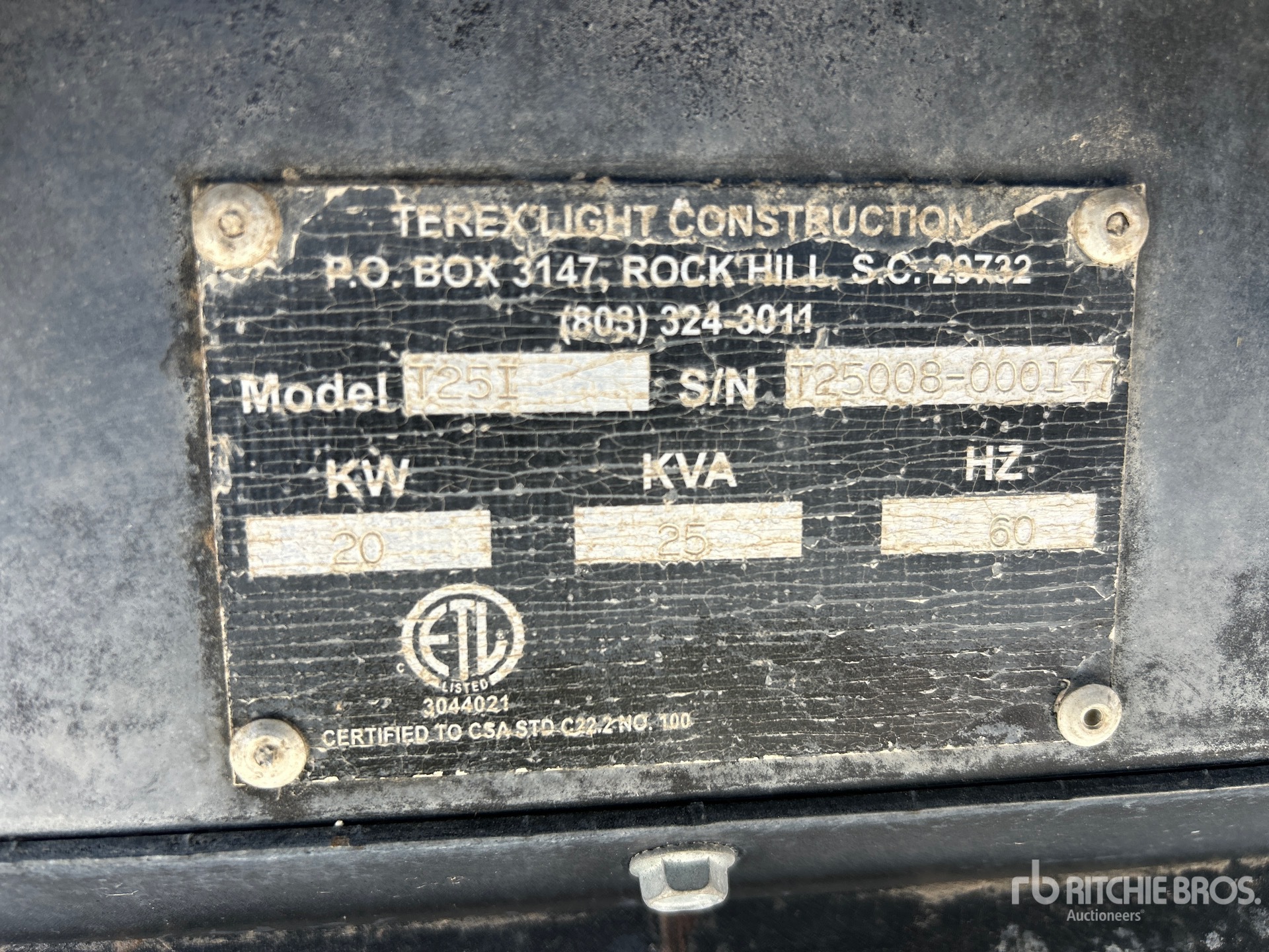 2008 Terex 25 KW MOBILE