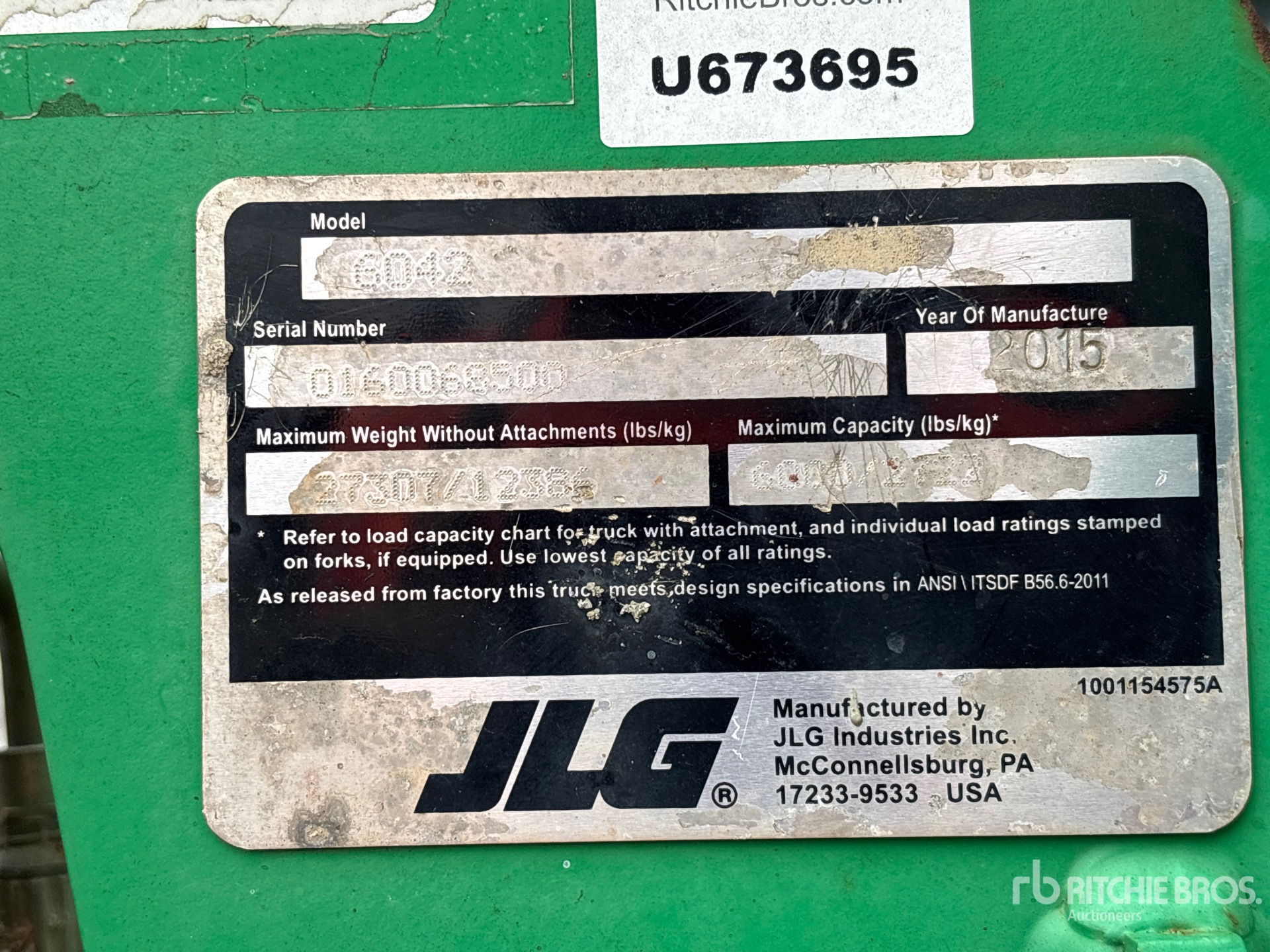 2015 JLG 6042