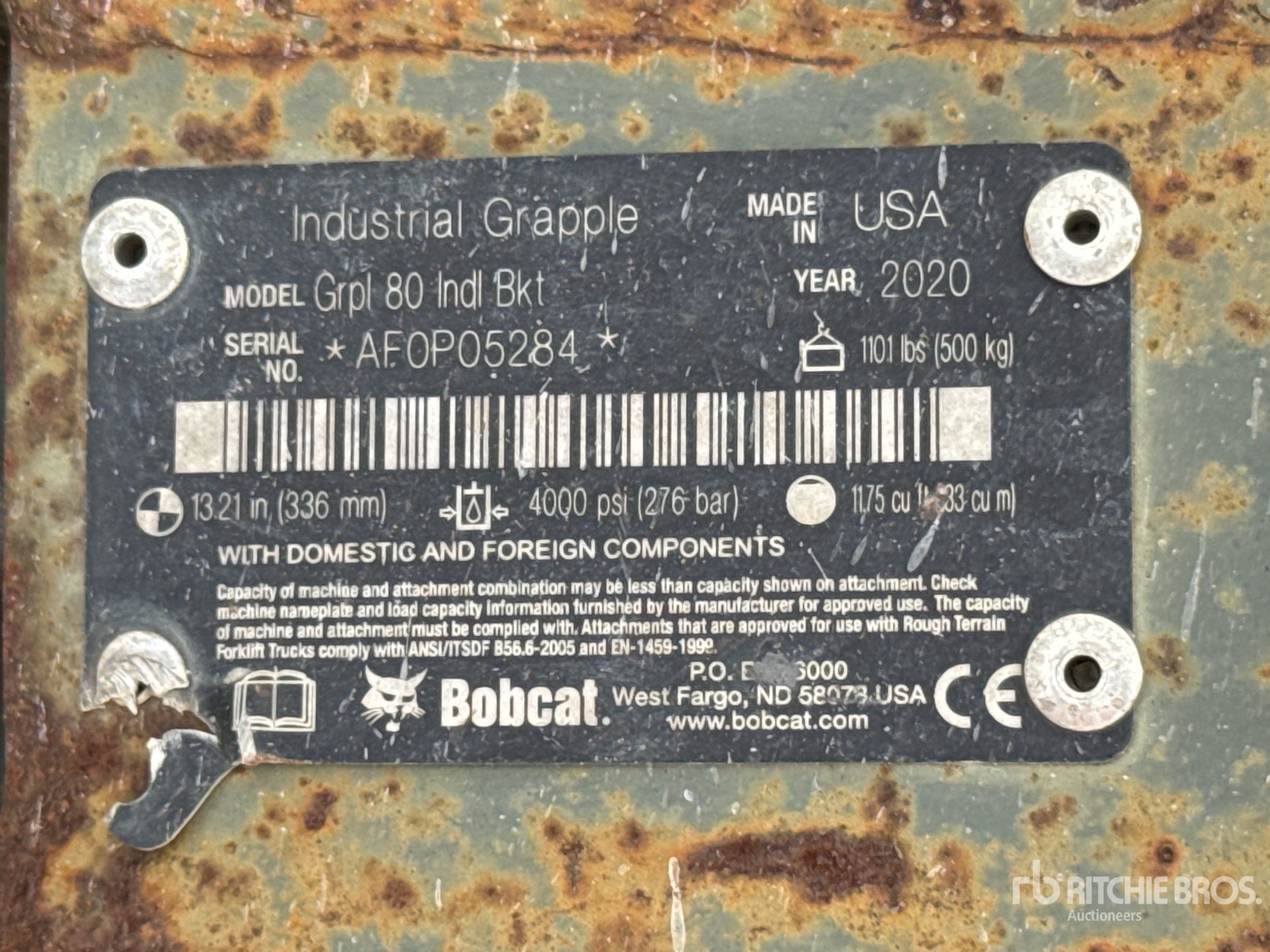 2020 Bobcat 80 in - Fits Bobcat