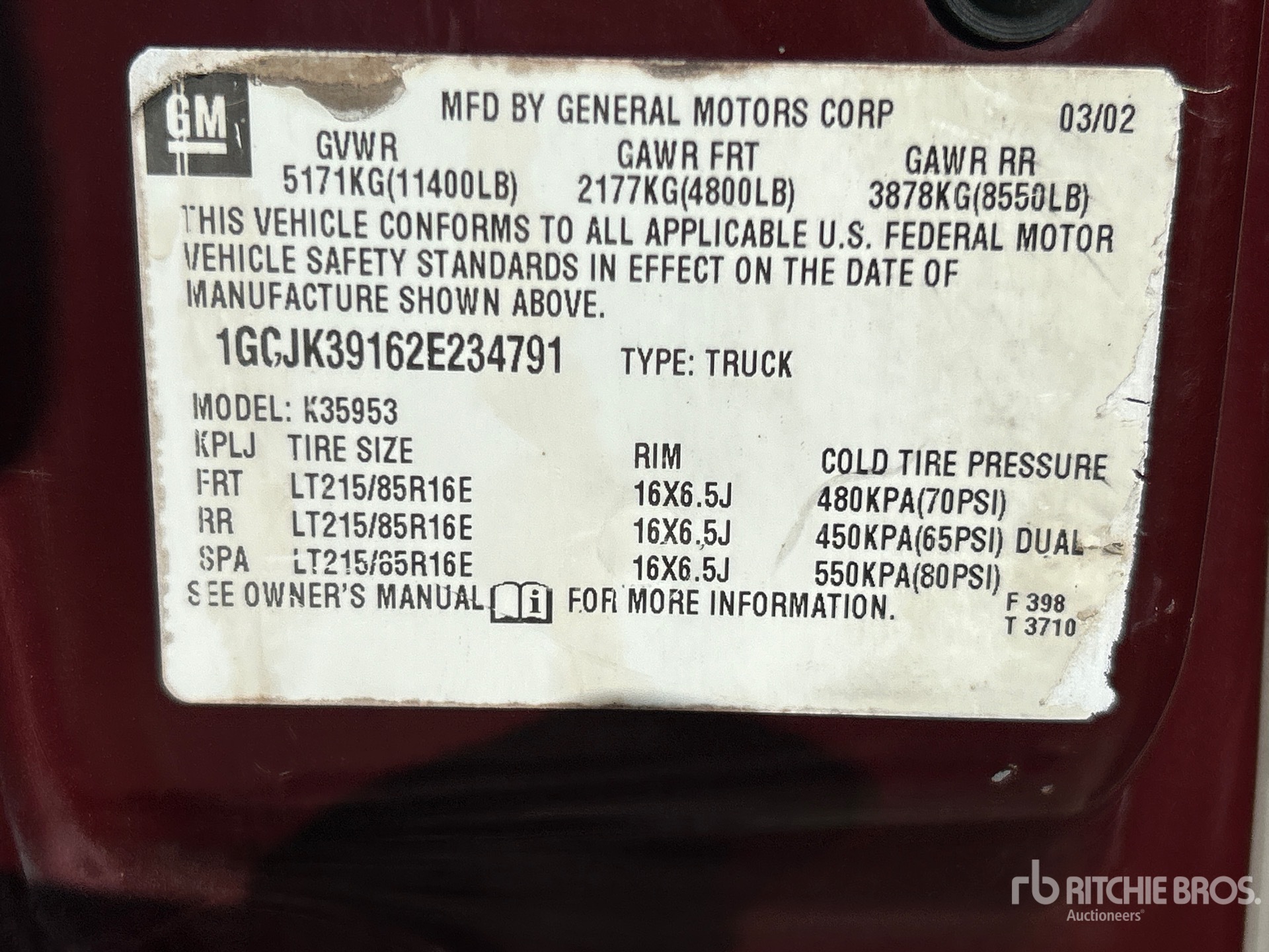 2002 Chevrolet 3500