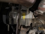 Engine with A/C Compressor
