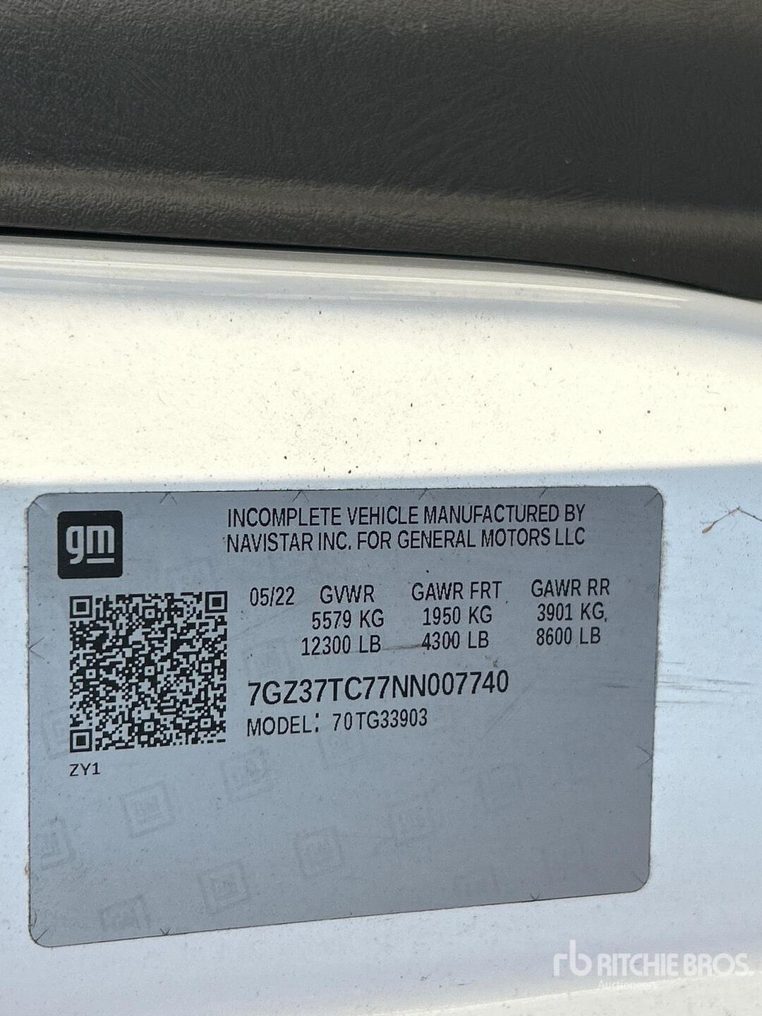 2022 GMC SAVANA G3500