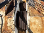 Superstructure de la grue with Tambours de palan et de bras