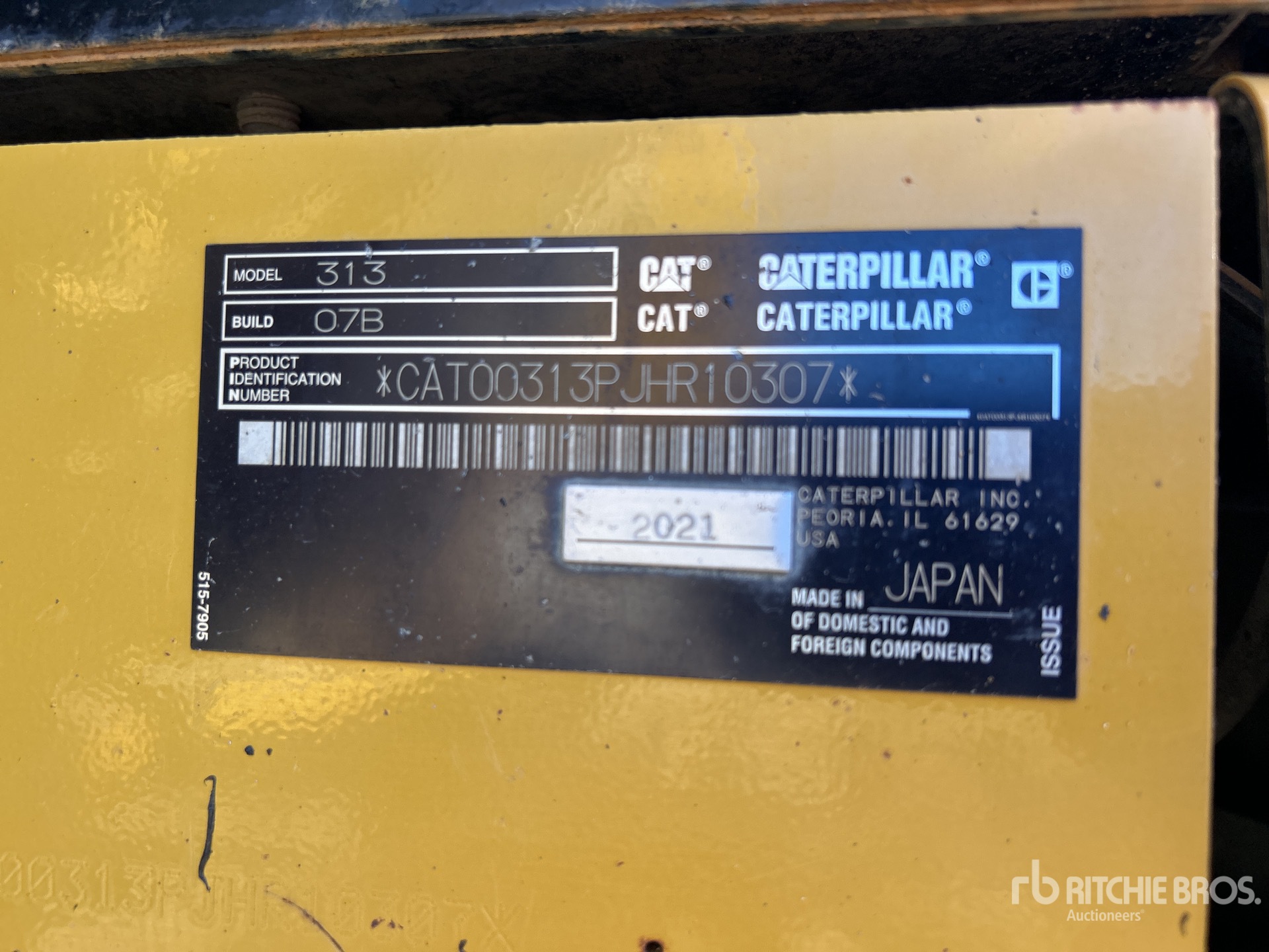 2021 Caterpillar 313