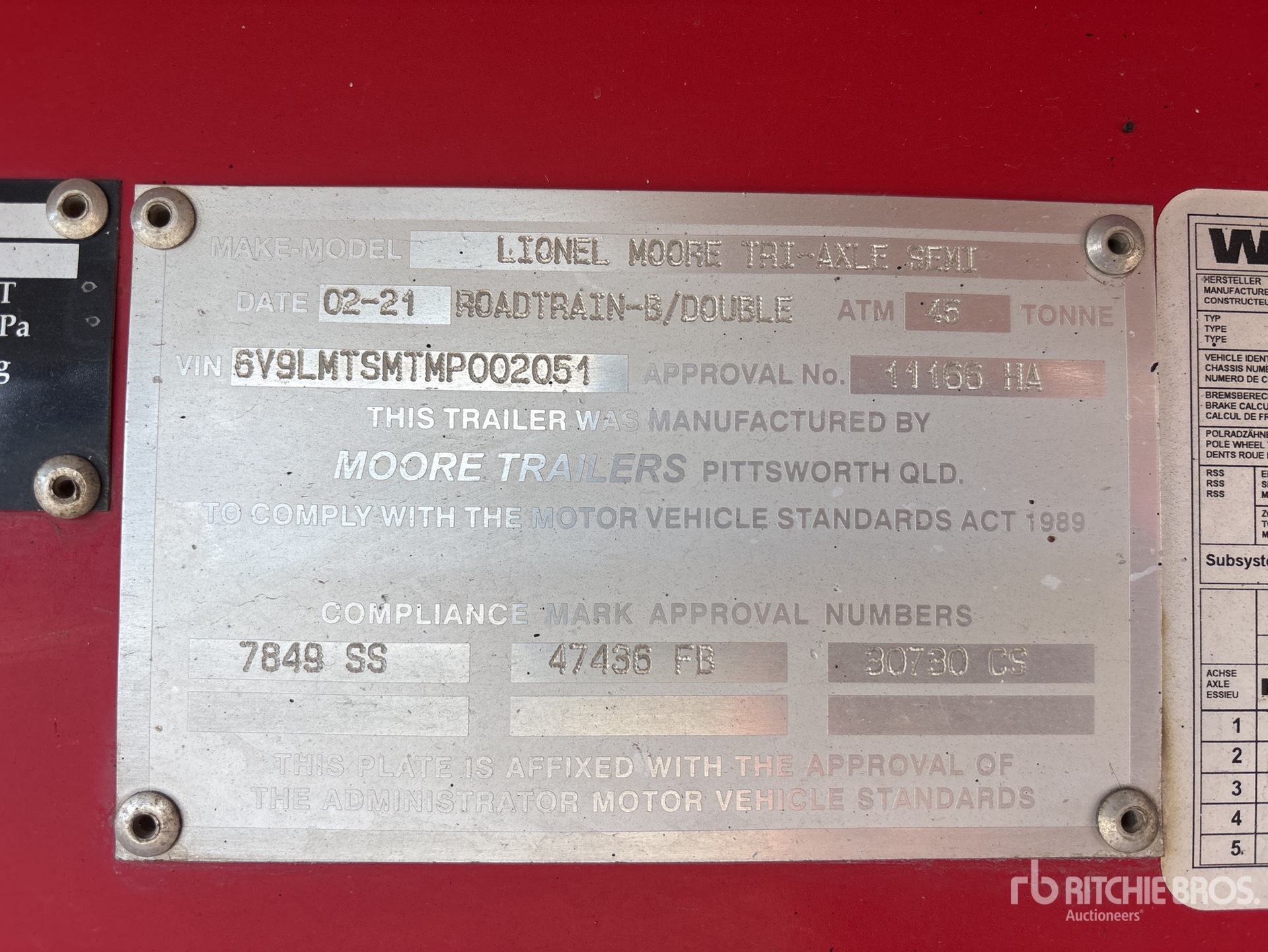 2021 Moore 9.5 m Tri/A
