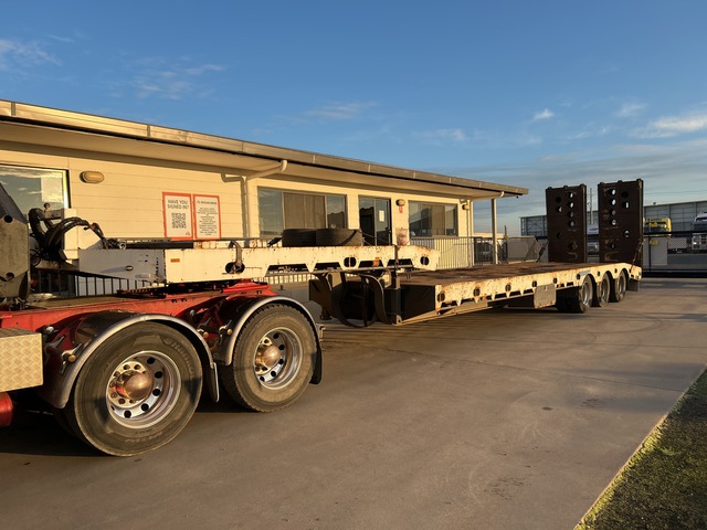 2002 Tidd Ross TRT 3 Axle Mid Tip Float Step Deck Trailer