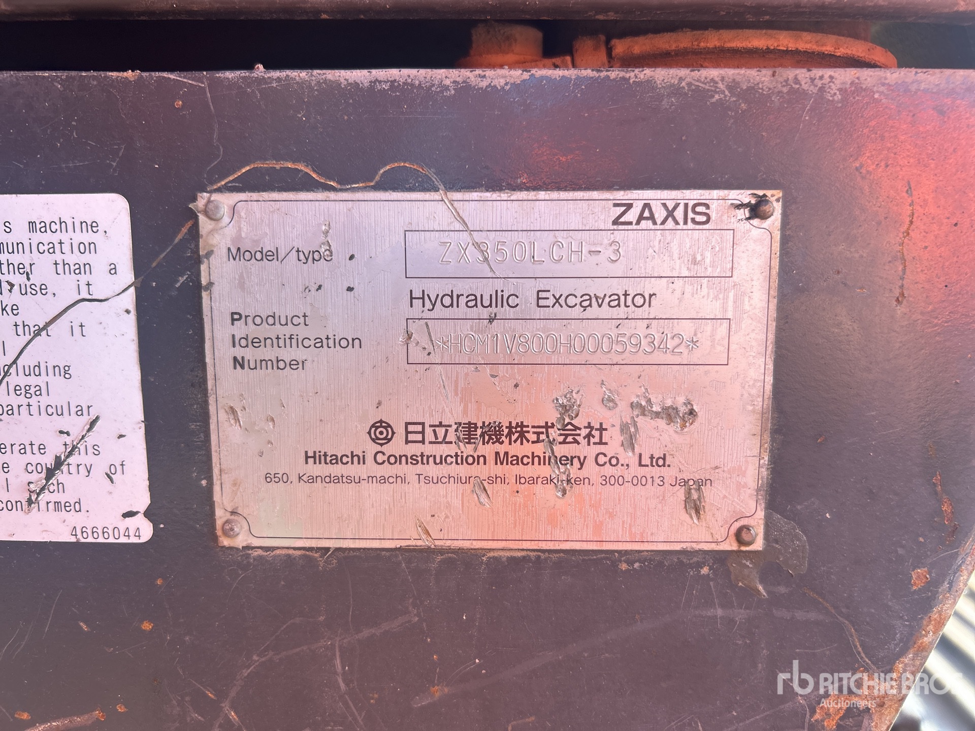 2011 Hitachi ZX350LCH-3