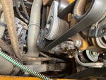 Engine with A/C Compressor