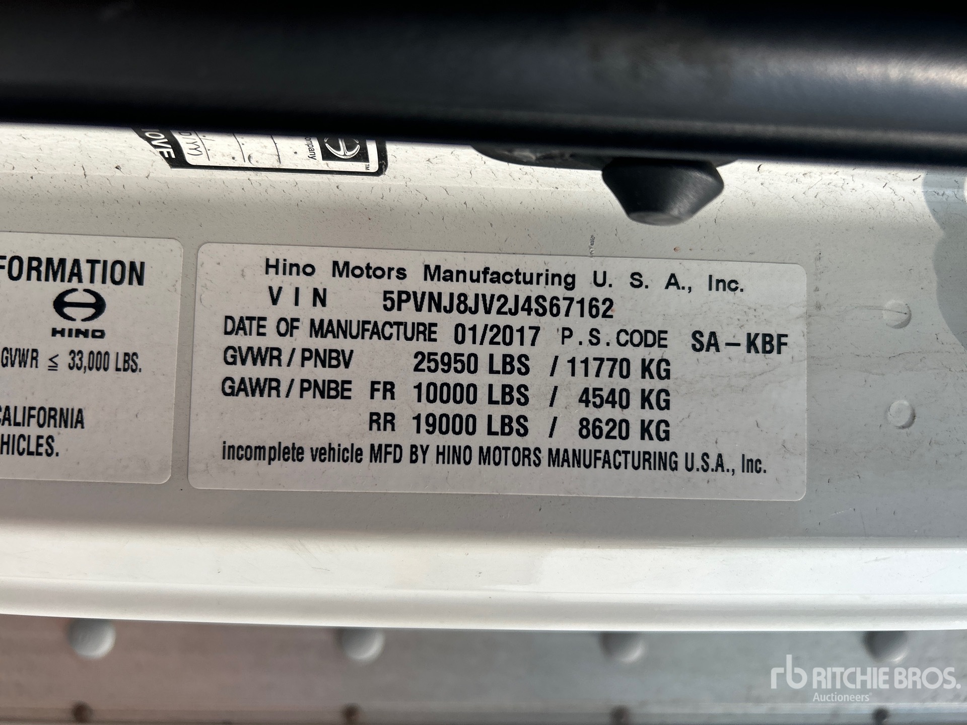 2018 Hino 268