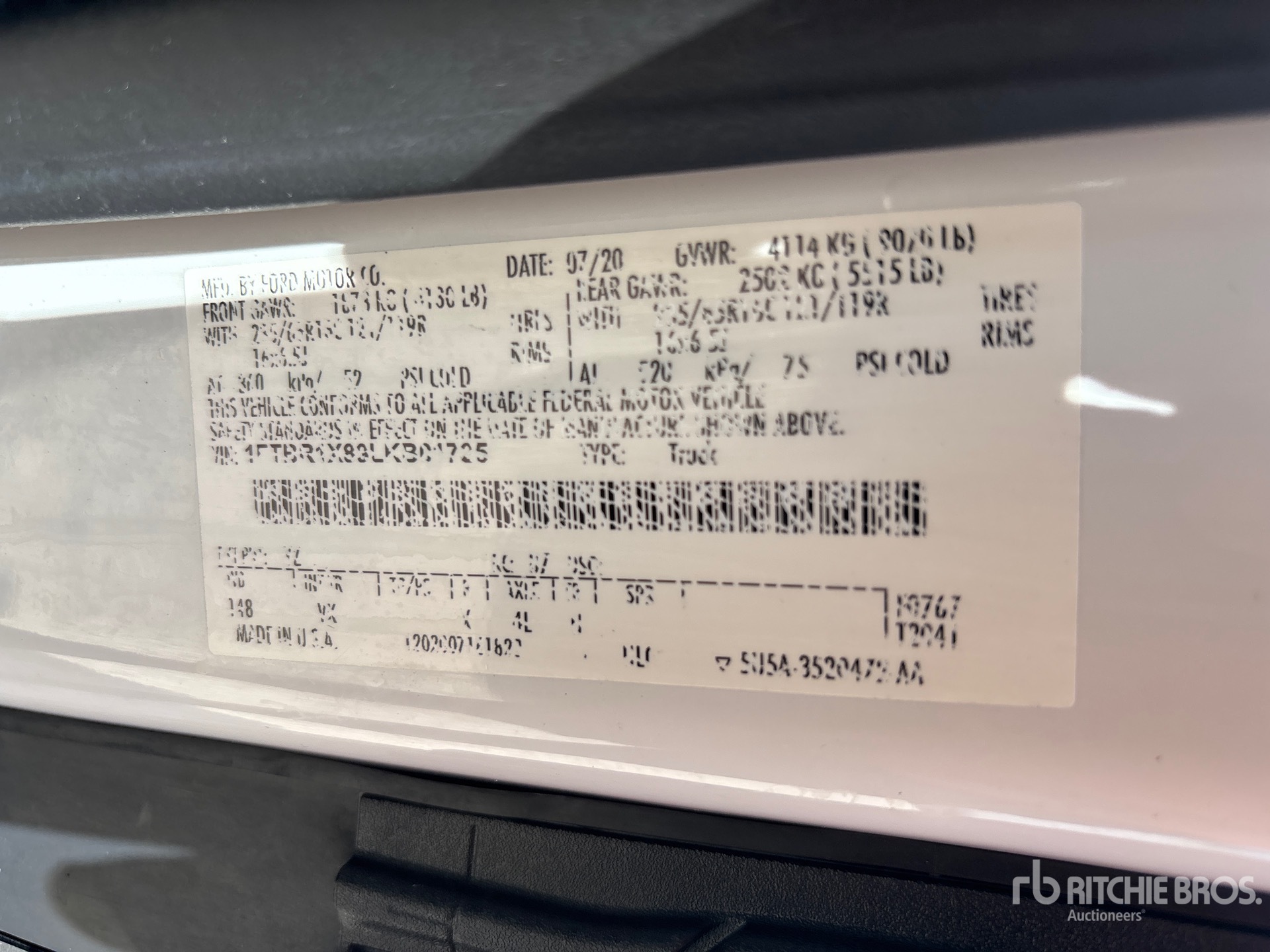 2020 Ford TRANSIT 250
