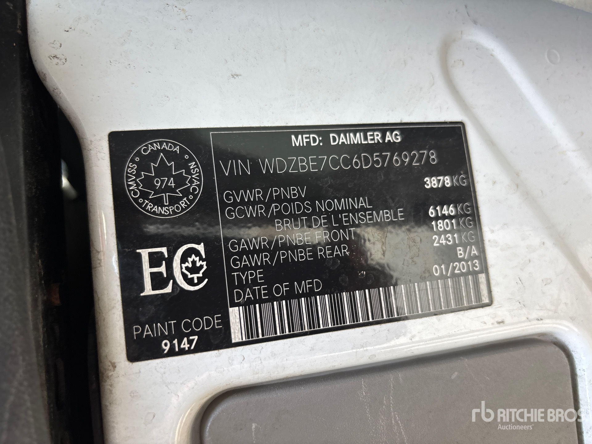 General Appearance with Numero seriale/numero d’identificazione del veicolo (VIN)