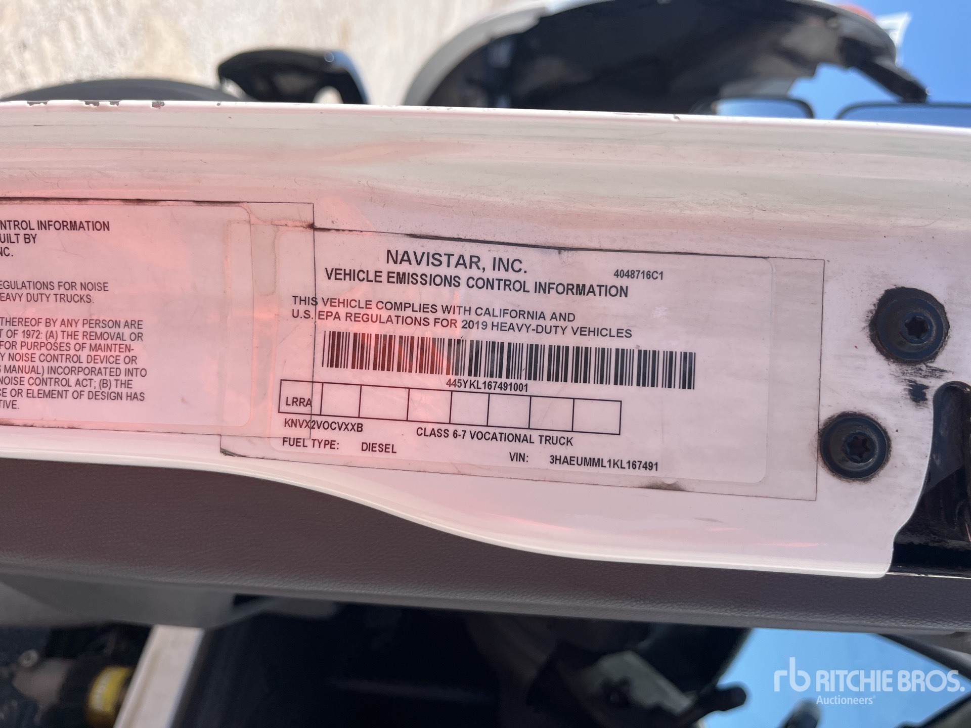 2019 International MV607