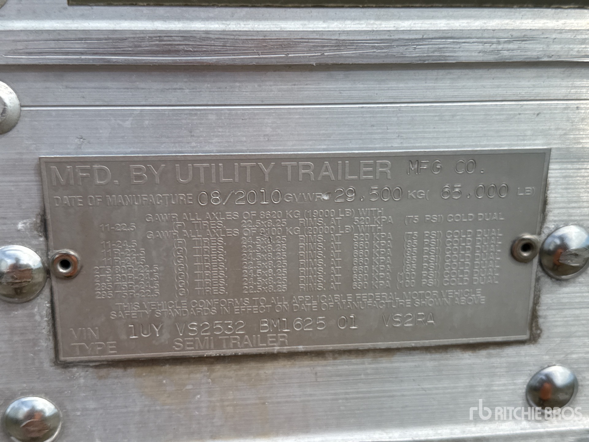 2011 Utility 53 FT T/A