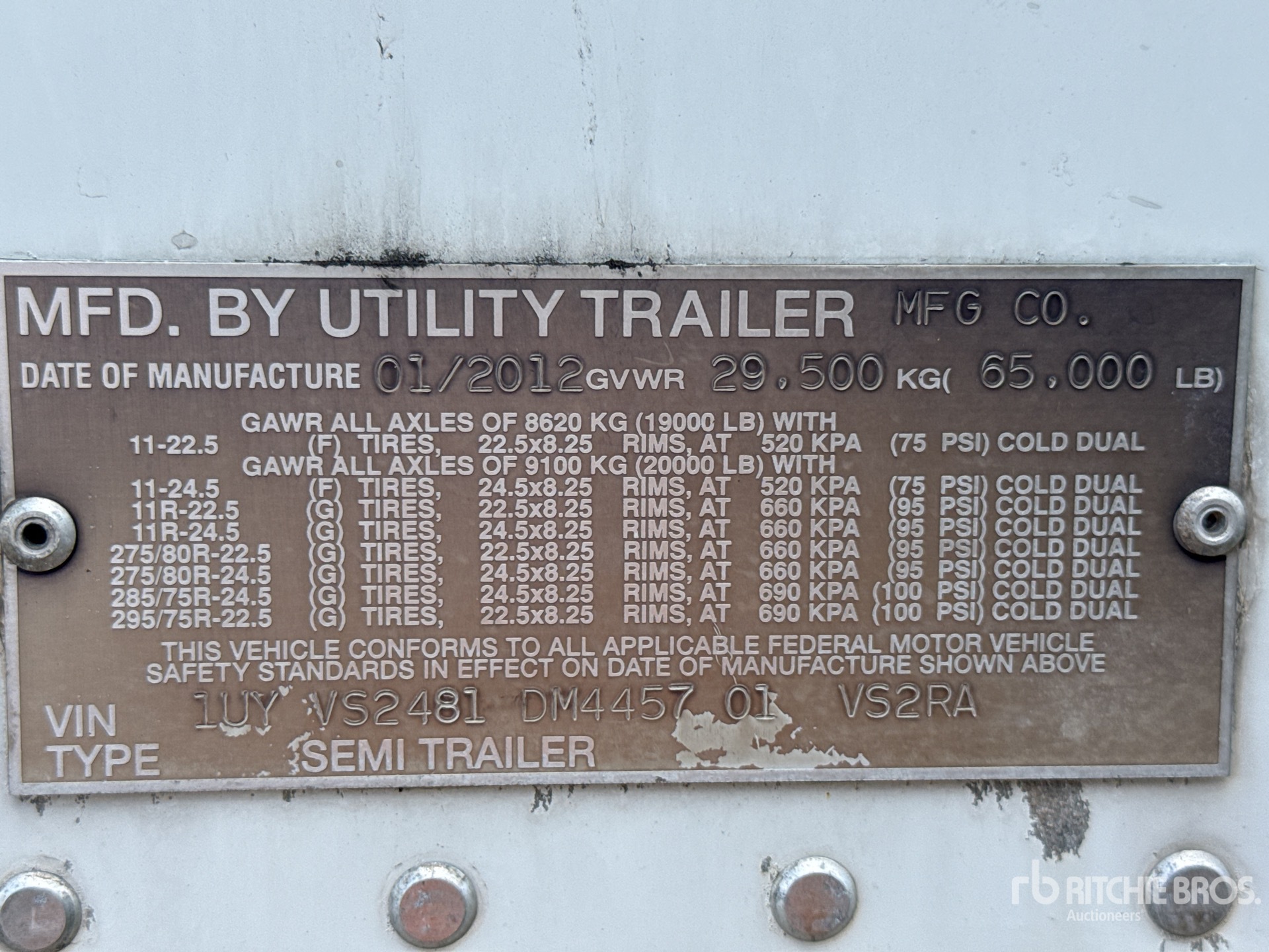 2013 Utility 48 ft T/A