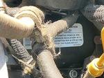 Engine with Emission Certification Label