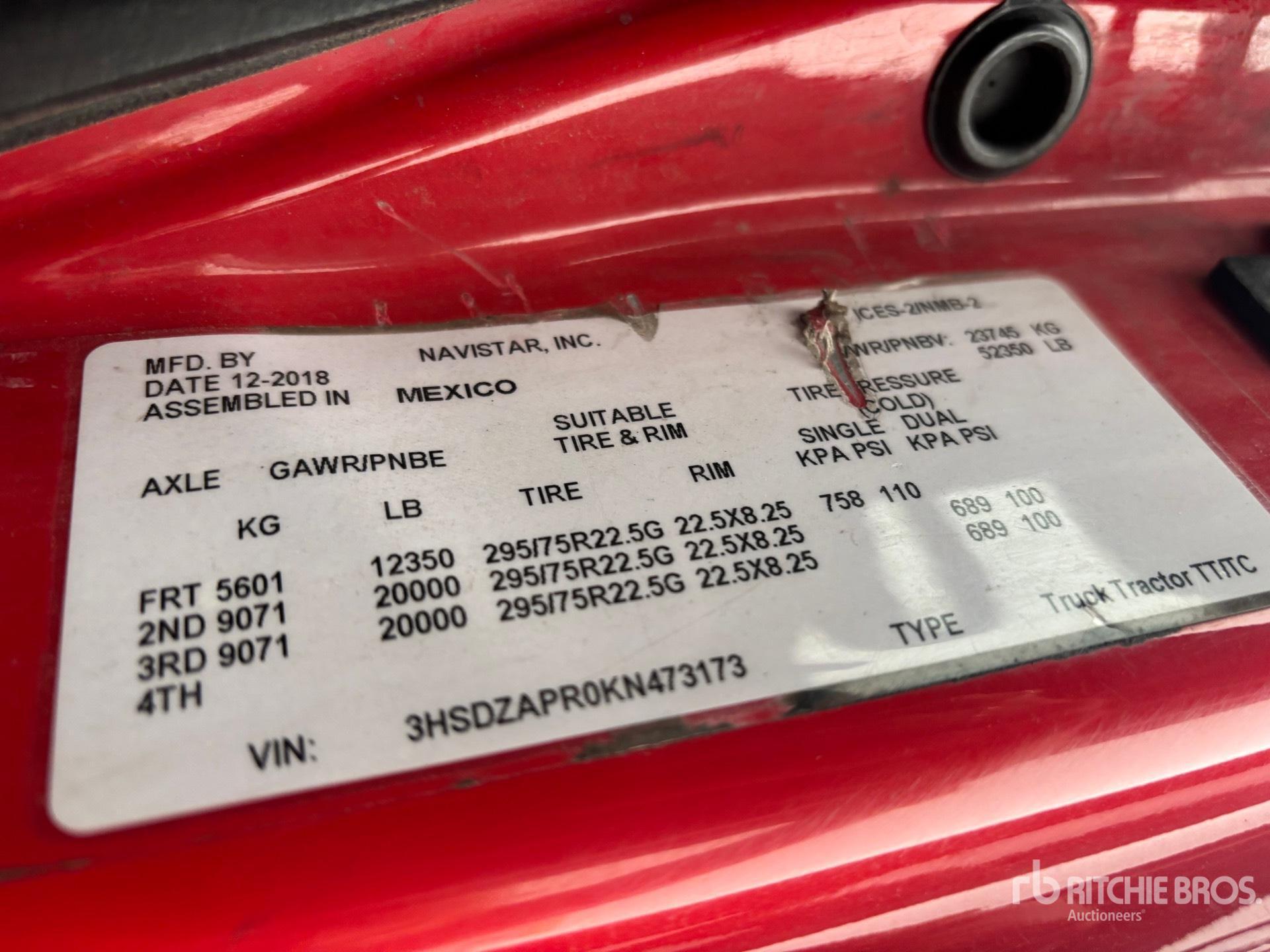 2019 International LT625