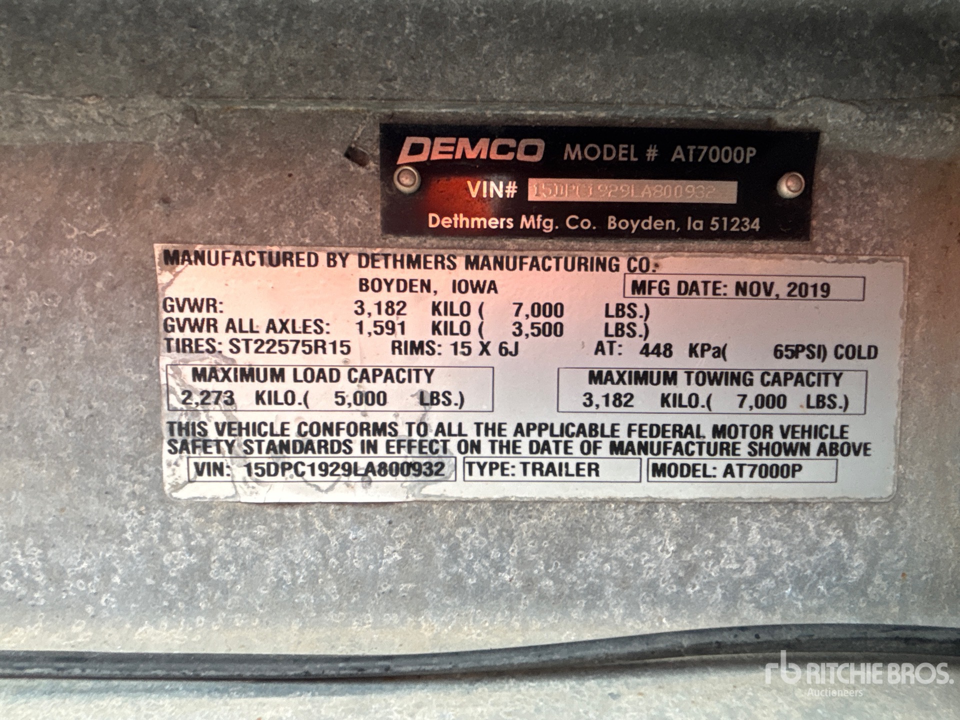 2020 Demco AT7000P