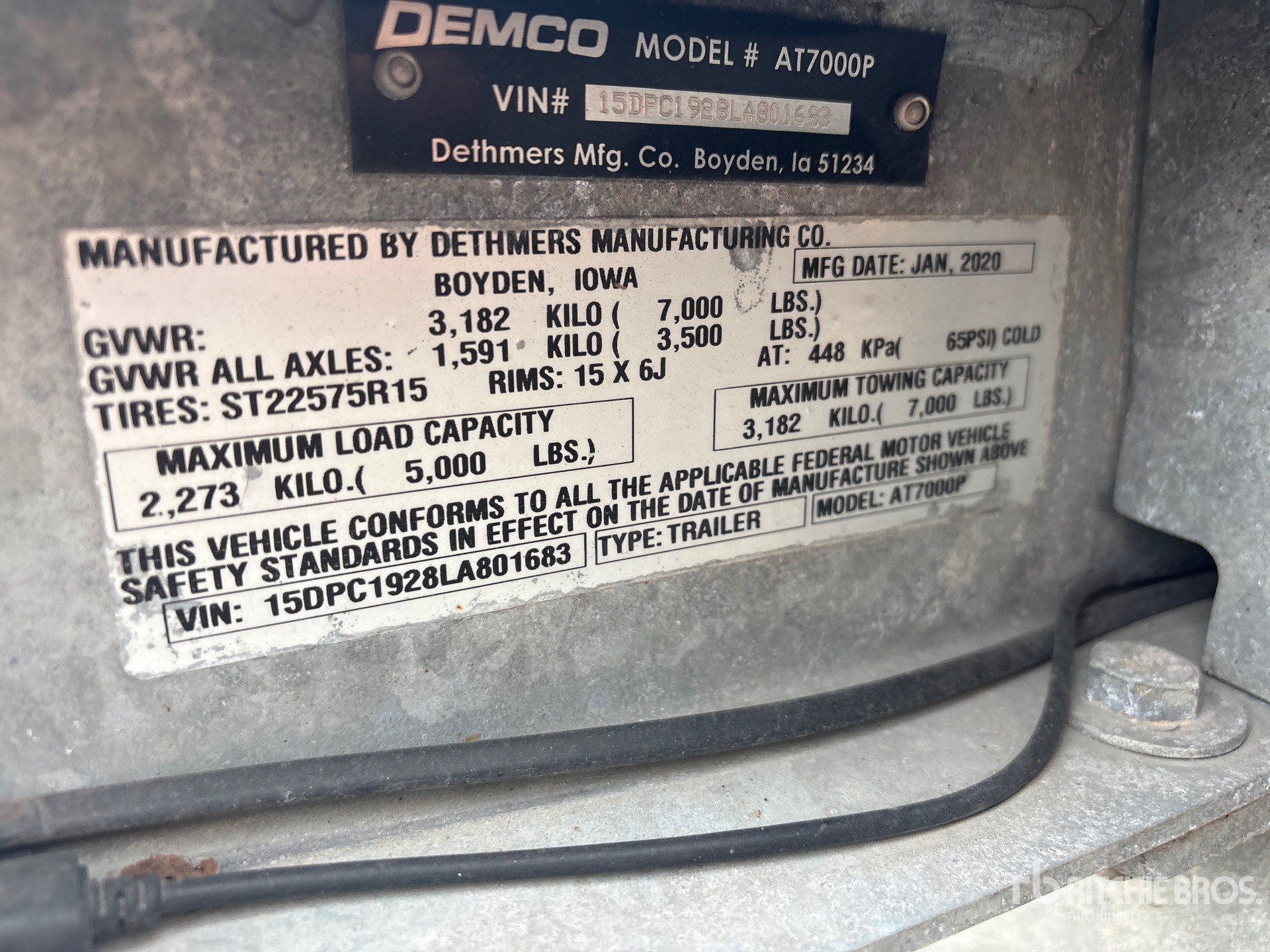2020 Demco AT7000P