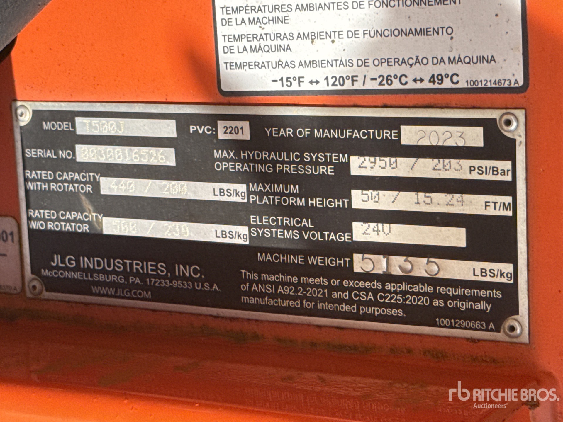 2023 JLG T-350