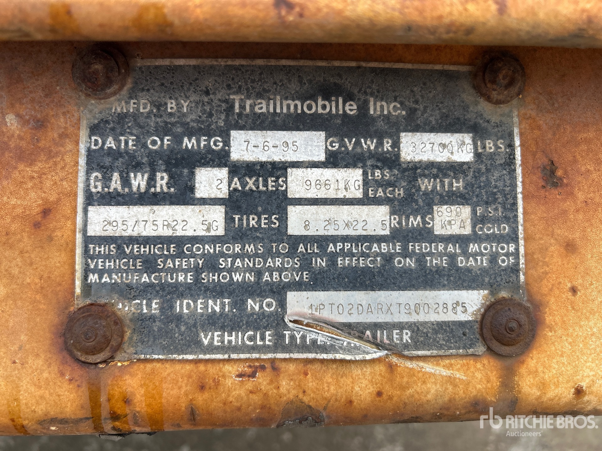 1996 Trailmobile 48 ft x 102 in T/A