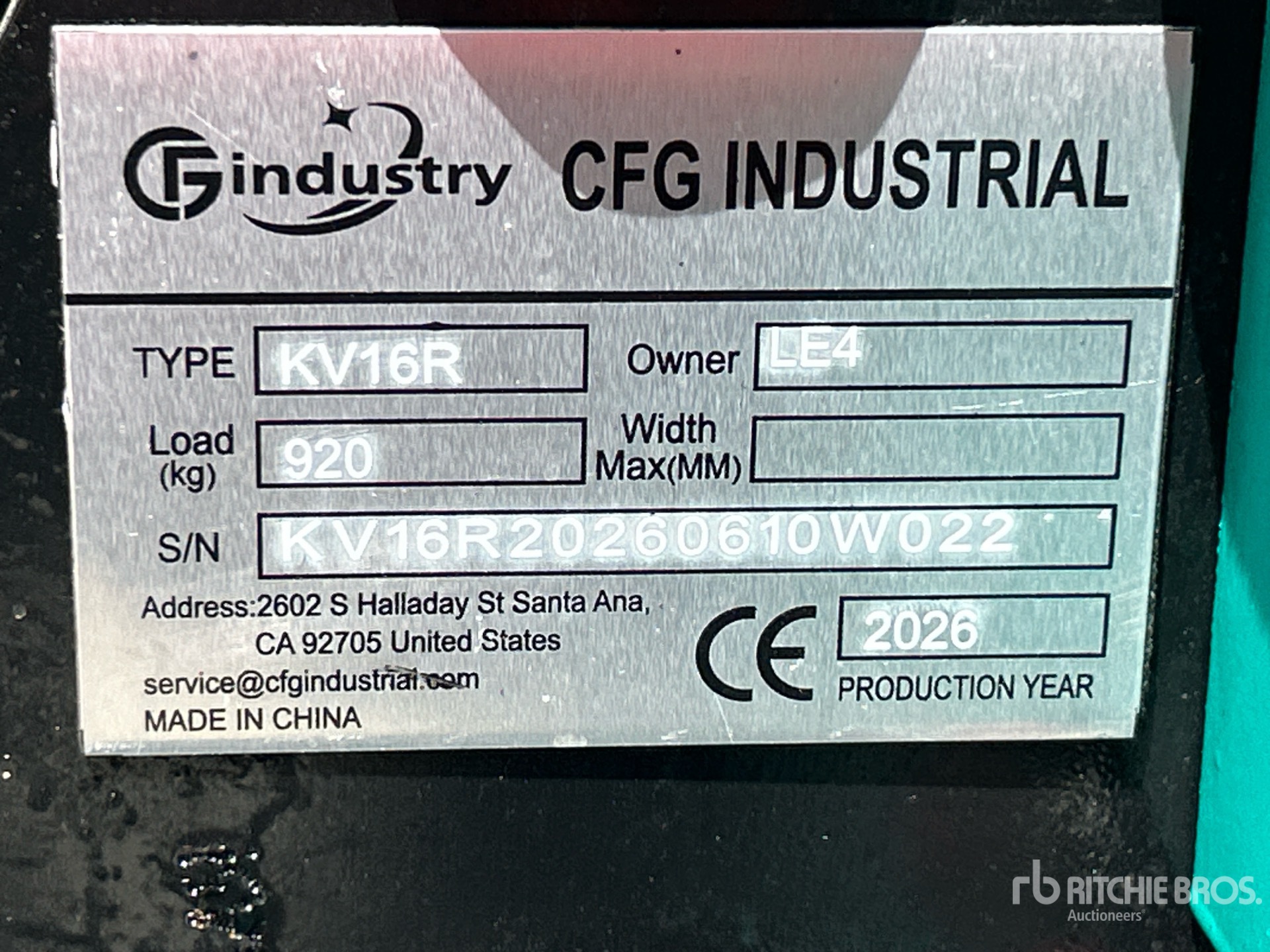2026 CFG KV16R