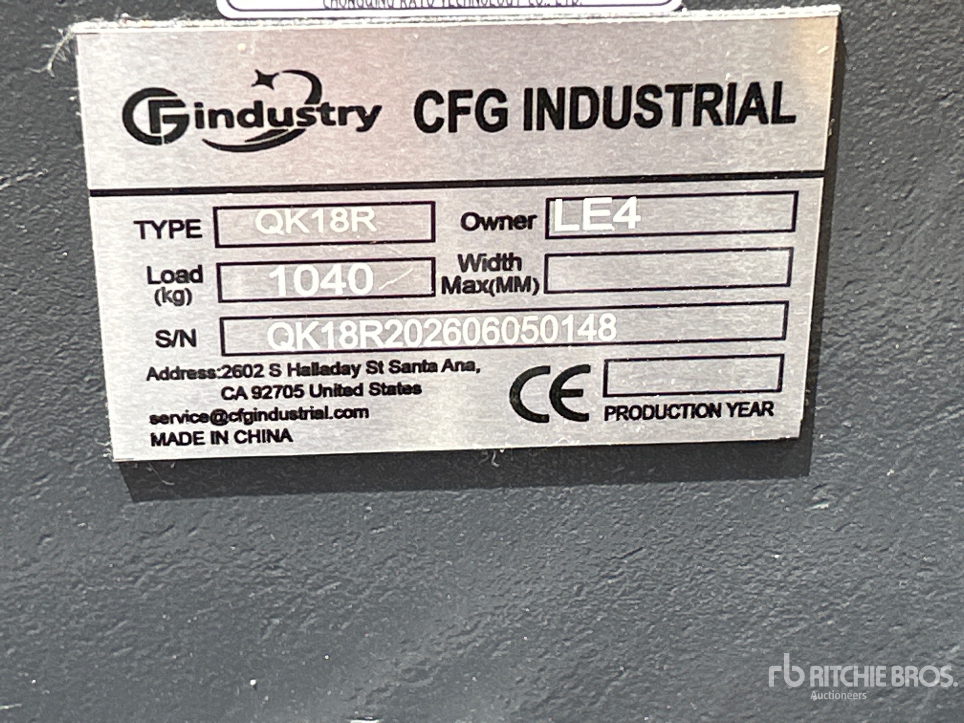 2026 CFG QK18R