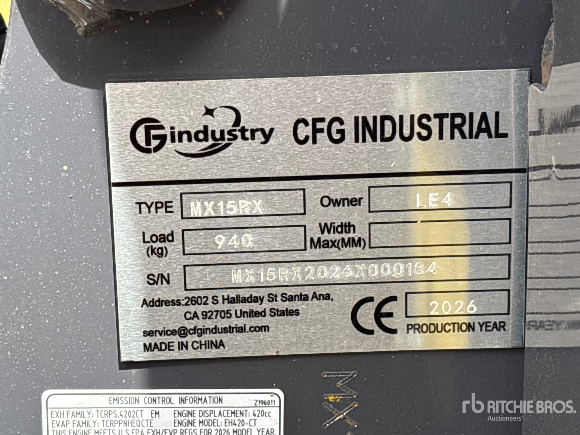 2026 CFG MX15RX