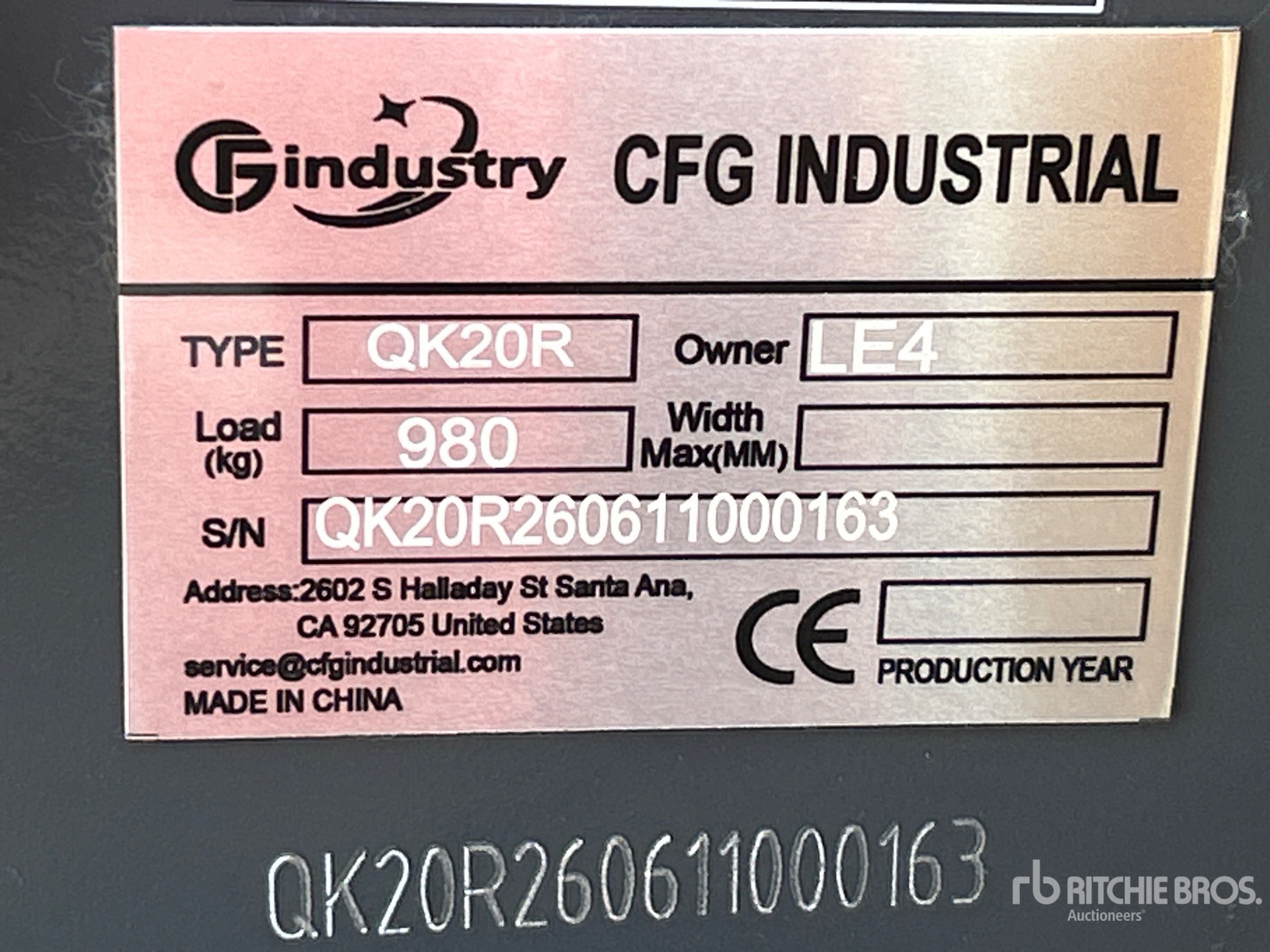 2026 CFG QK20R