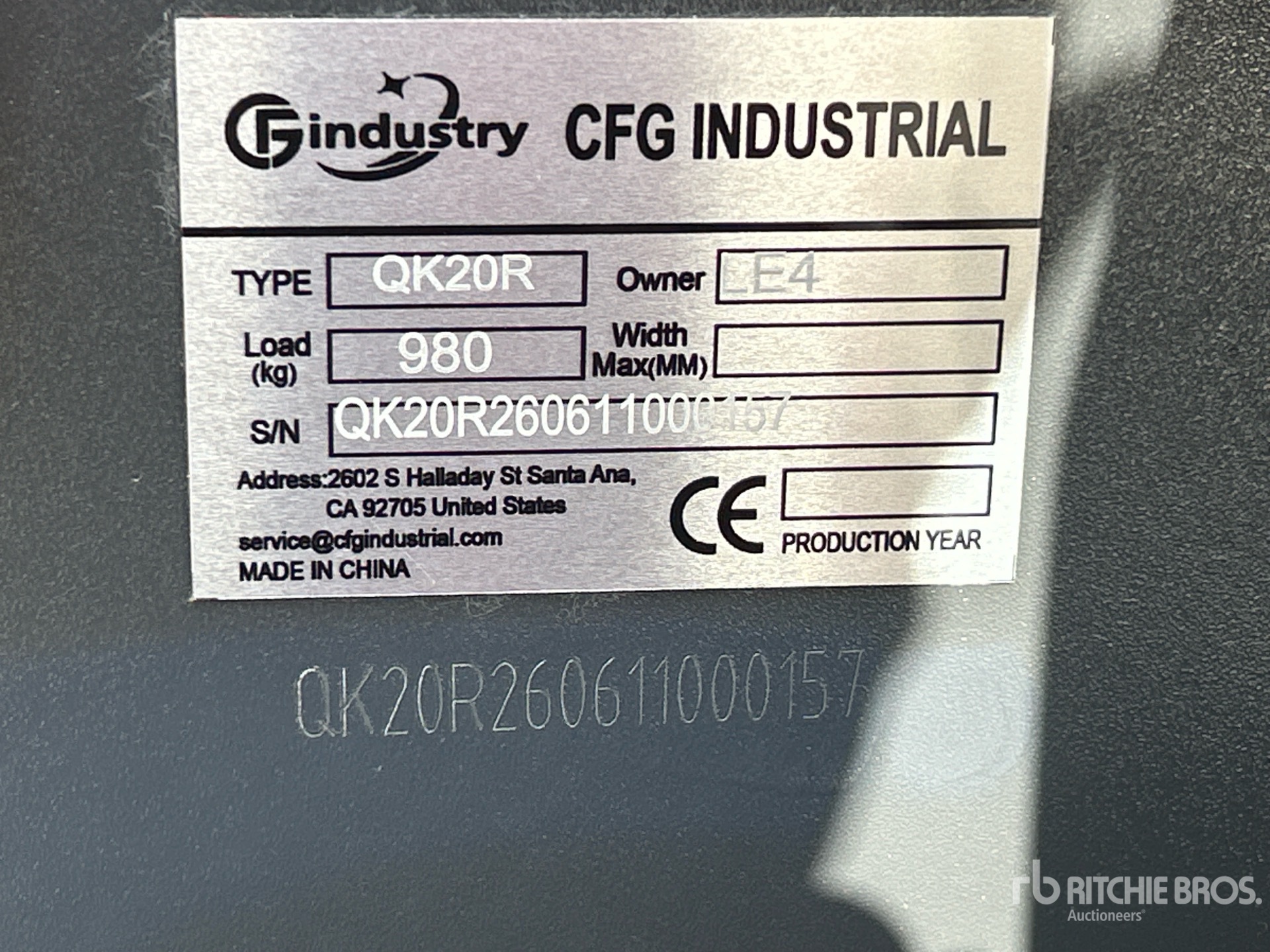 2026 CFG QK20R