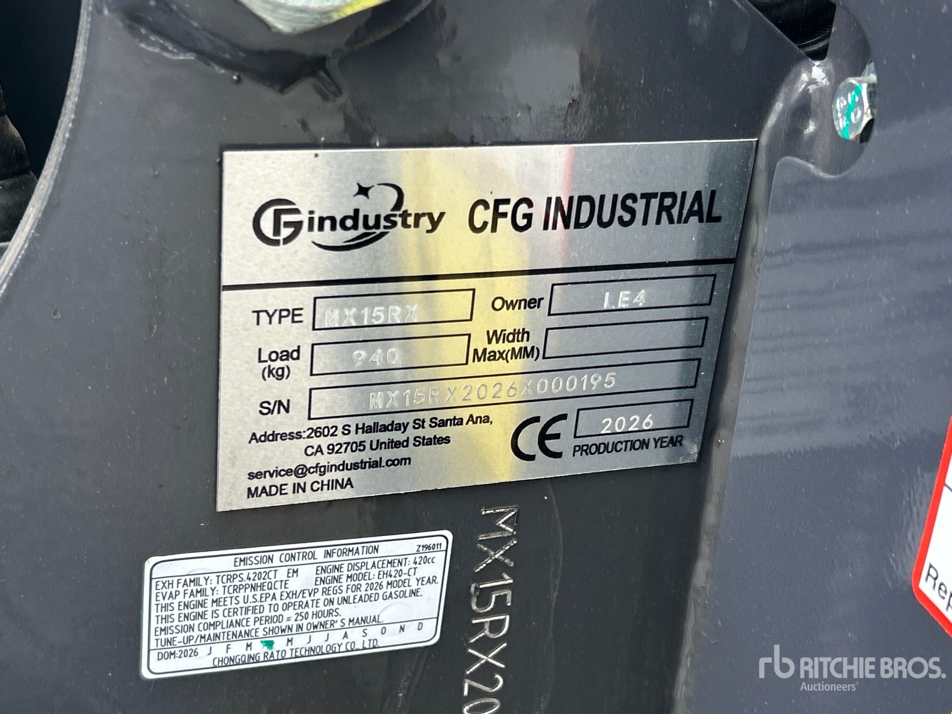 2026 CFG MX15RX