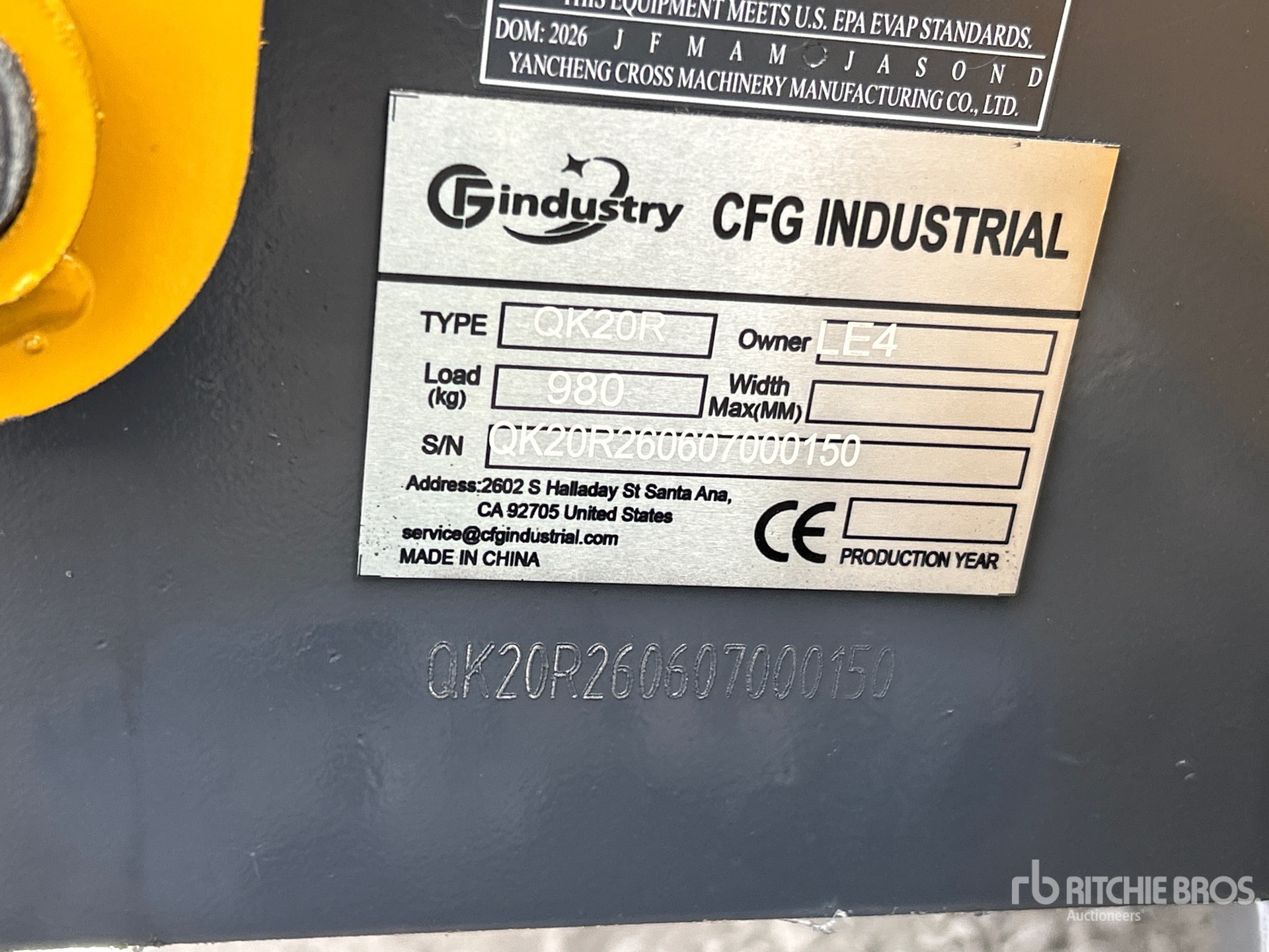 2026 CFG QK20R