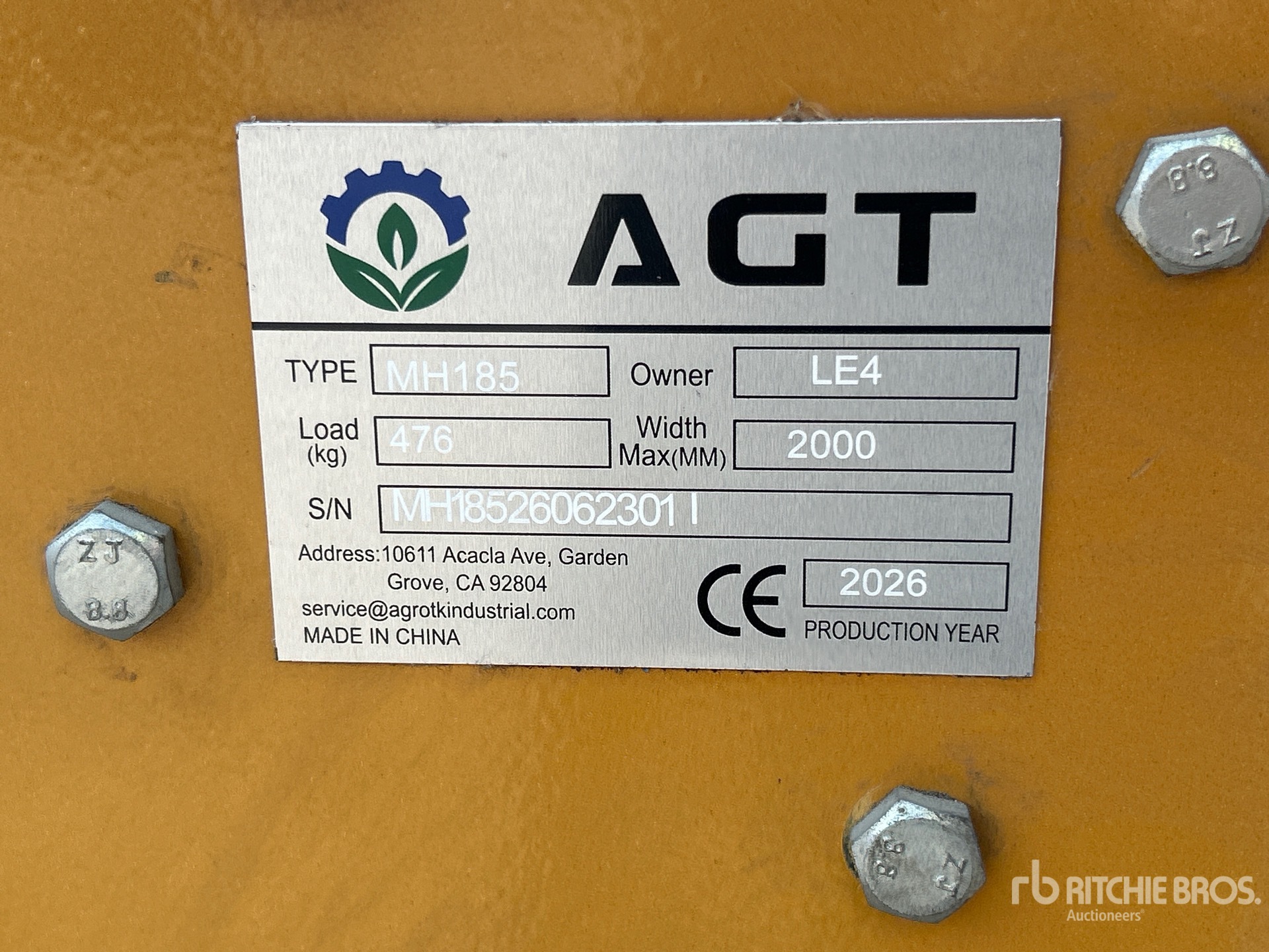 2026 AGT MH185