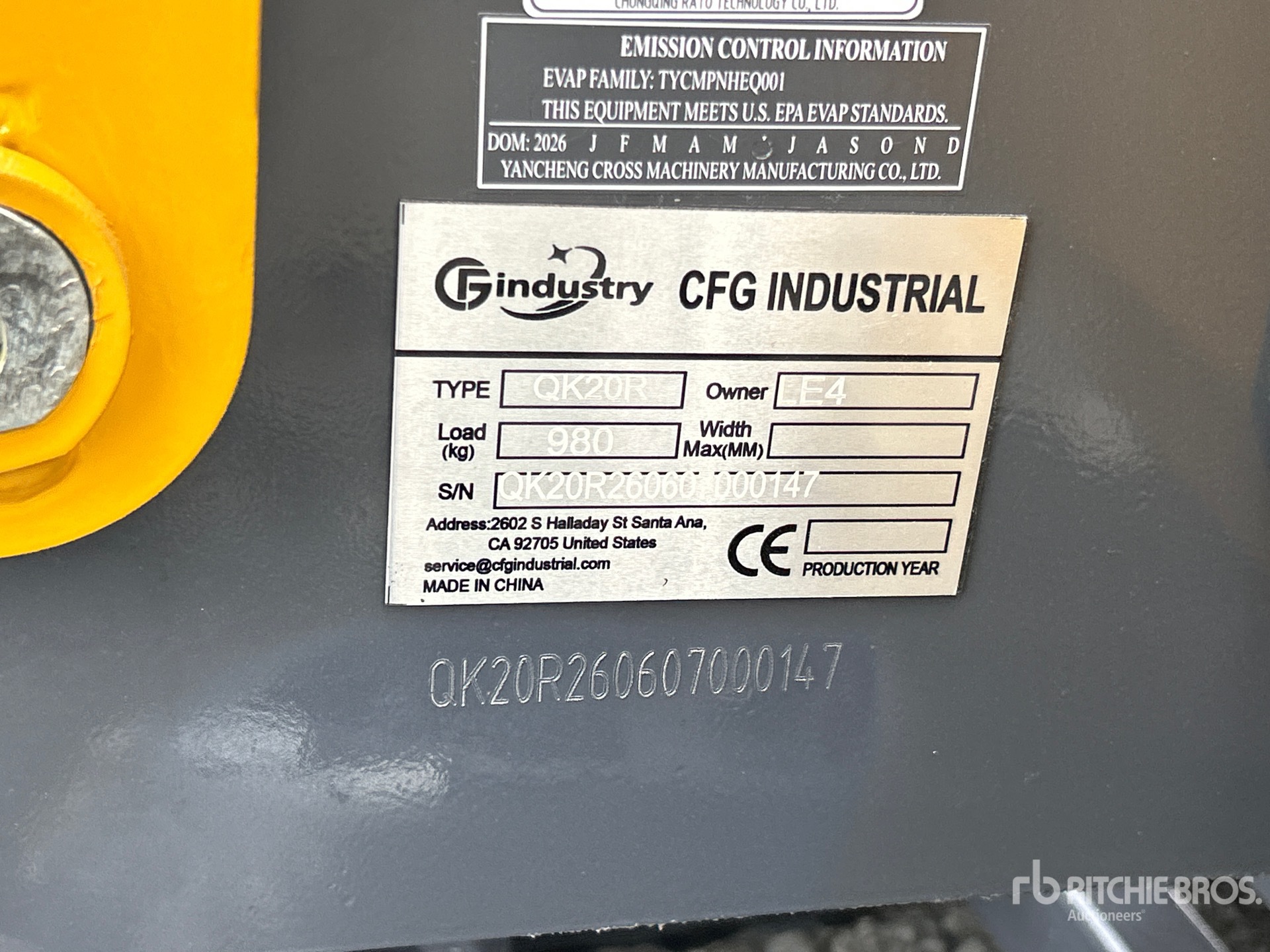 2026 CFG QK20R
