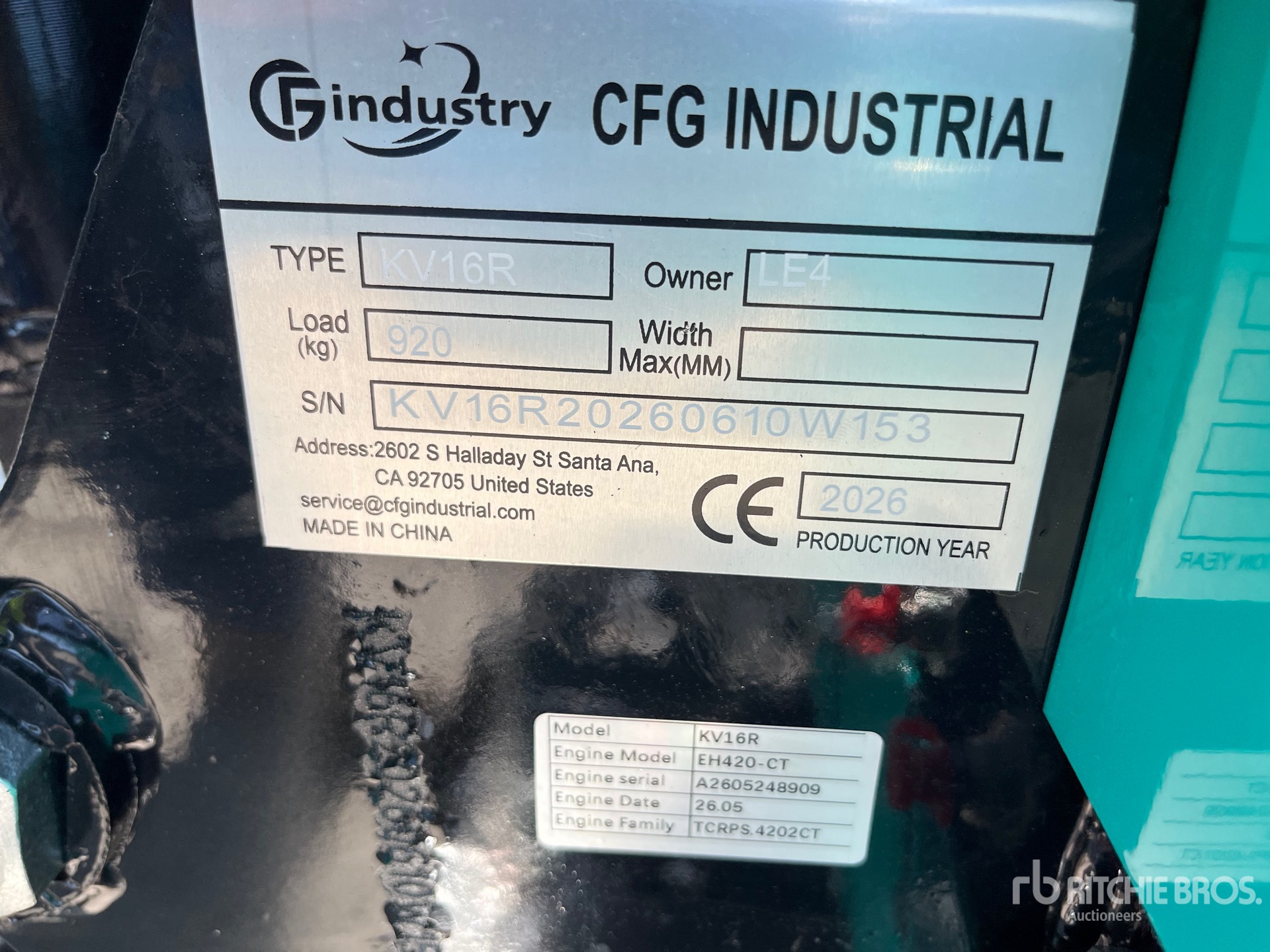 2026 CFG KV16R