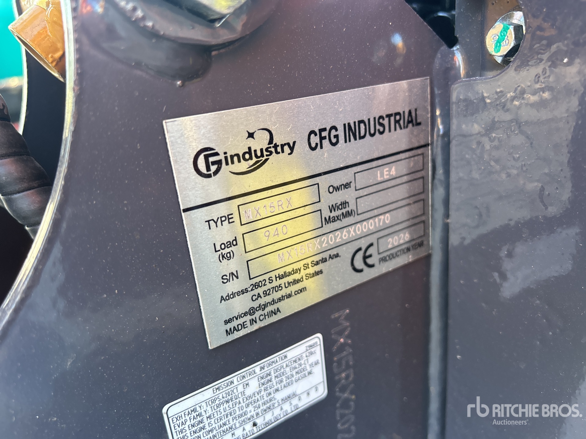 2026 CFG MX15RX