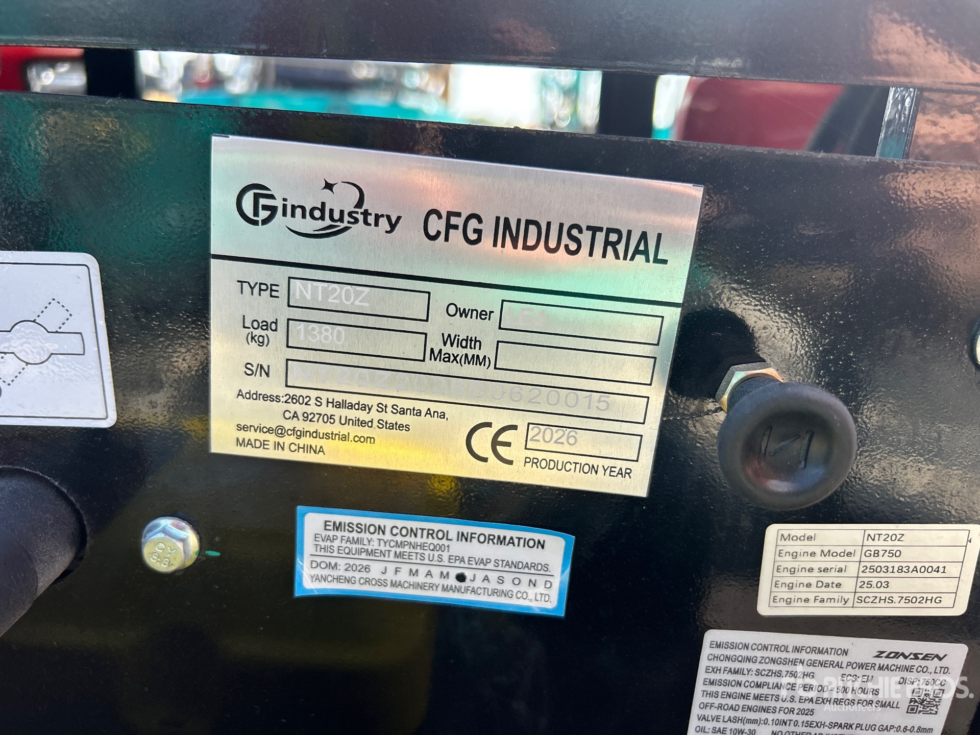 2026 CFG NT20Z