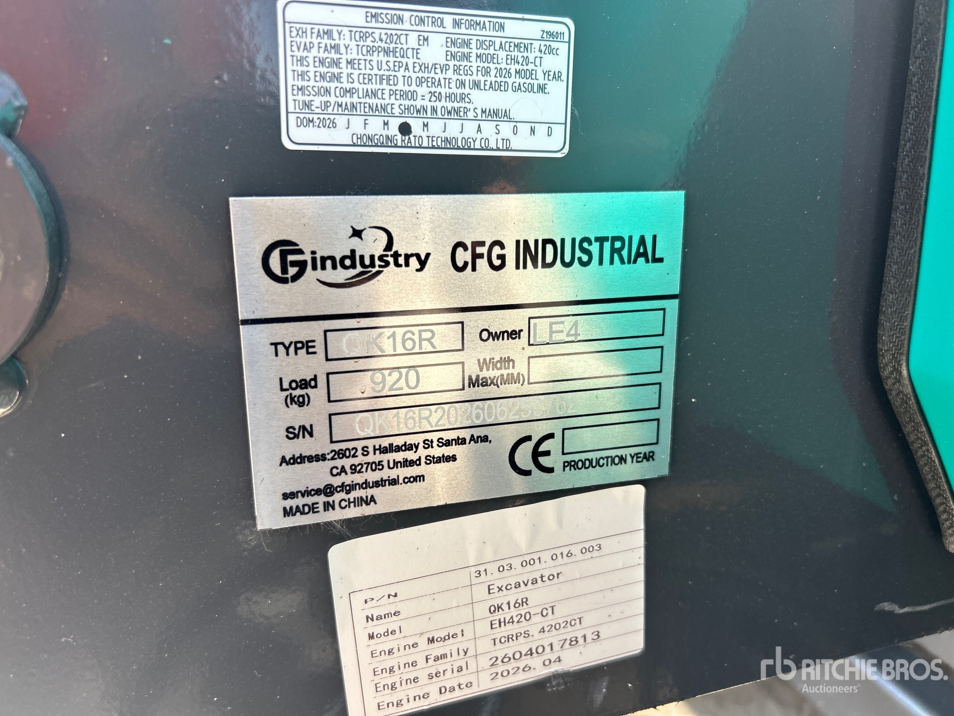 2026 CFG QK16R