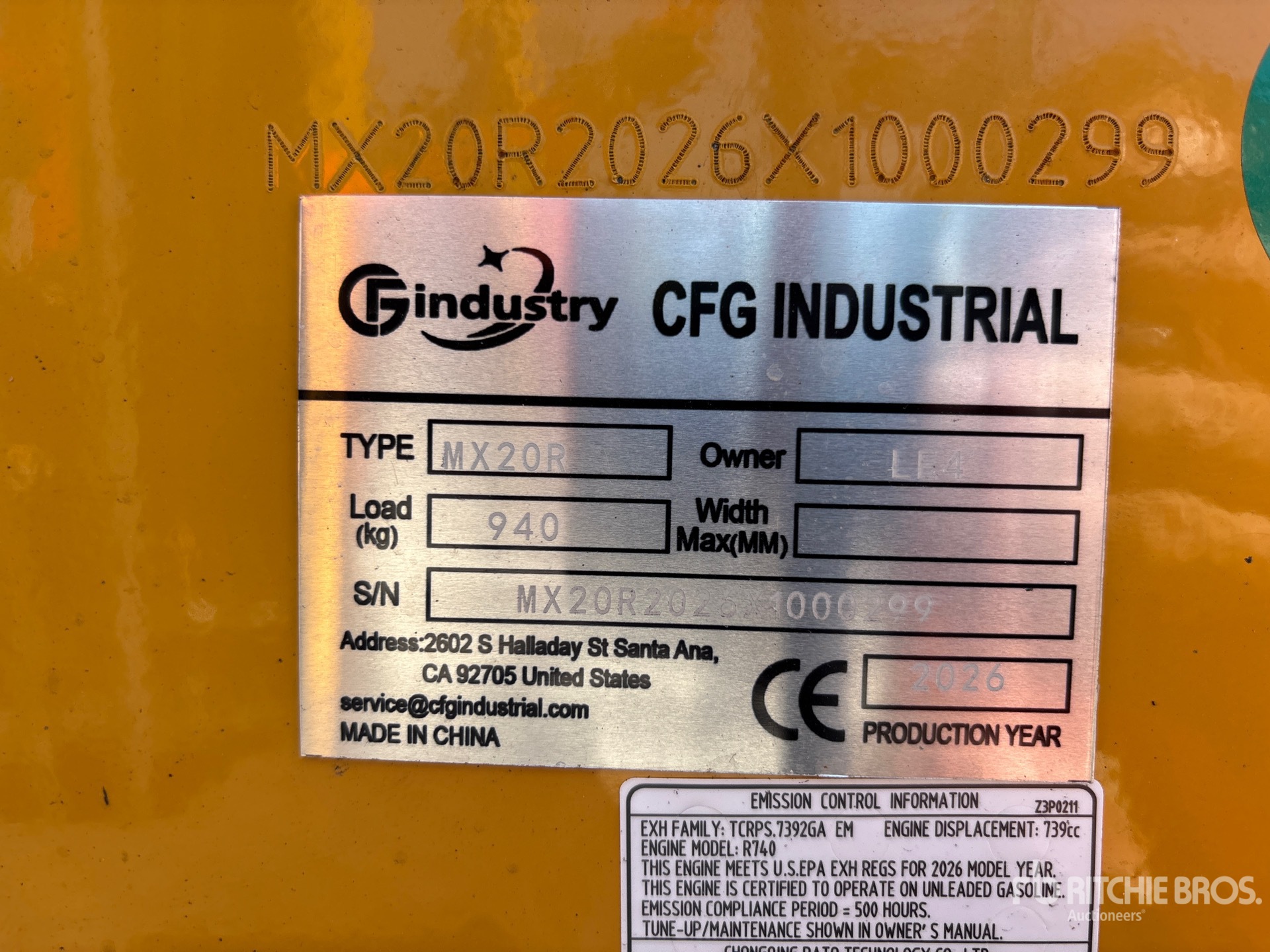 2026 CFG MX20R