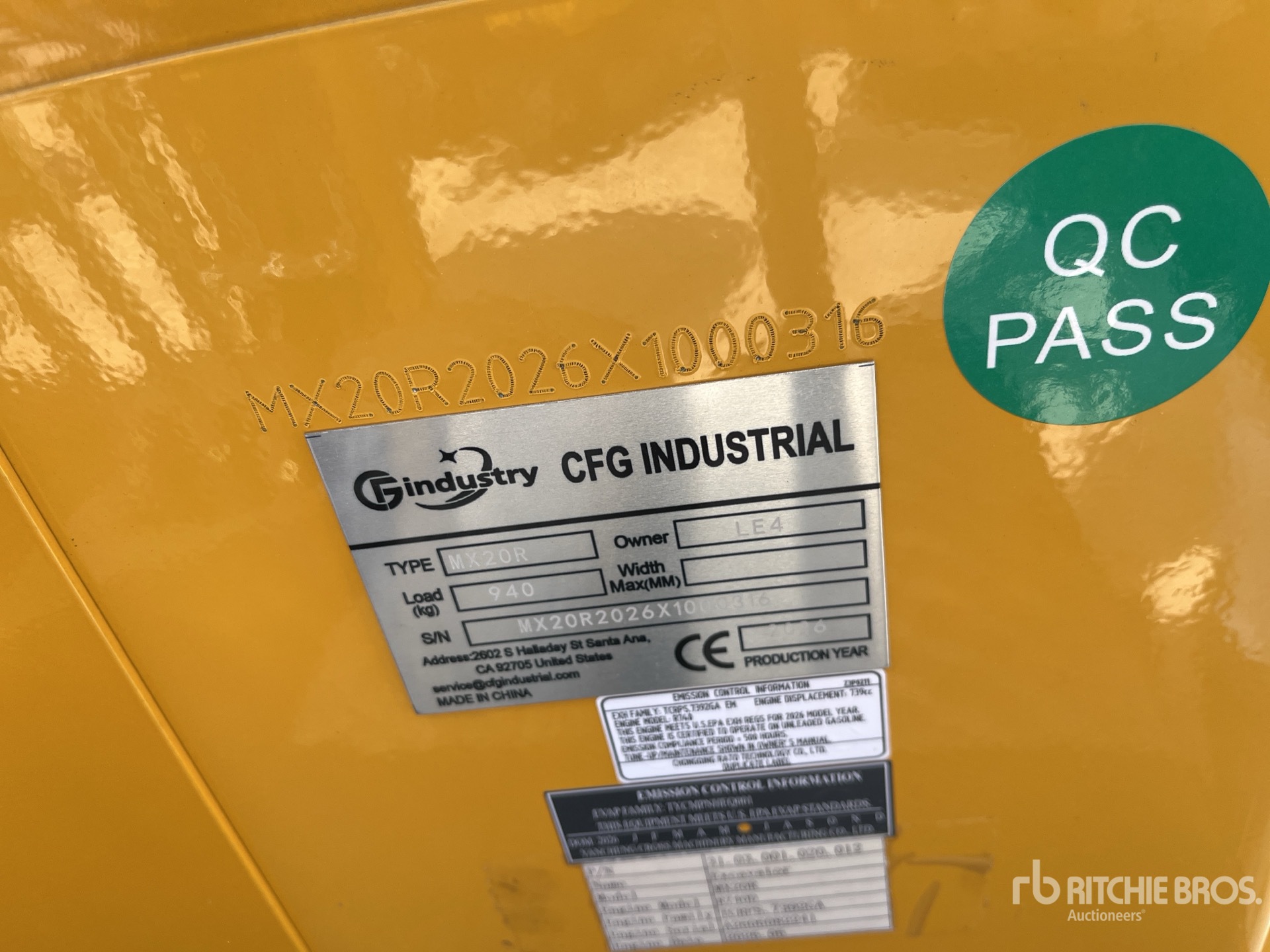 Photo of 2026 CFG MX20R