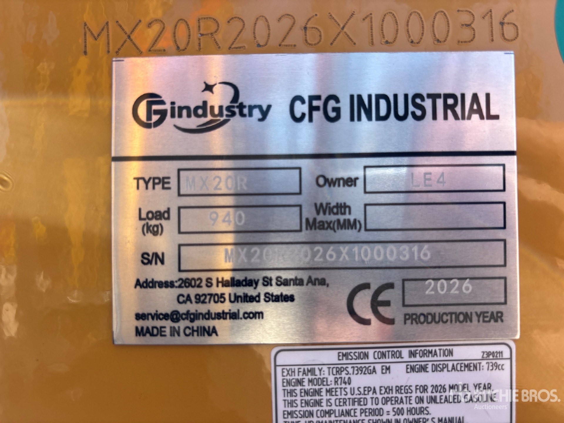 2026 CFG MX20R