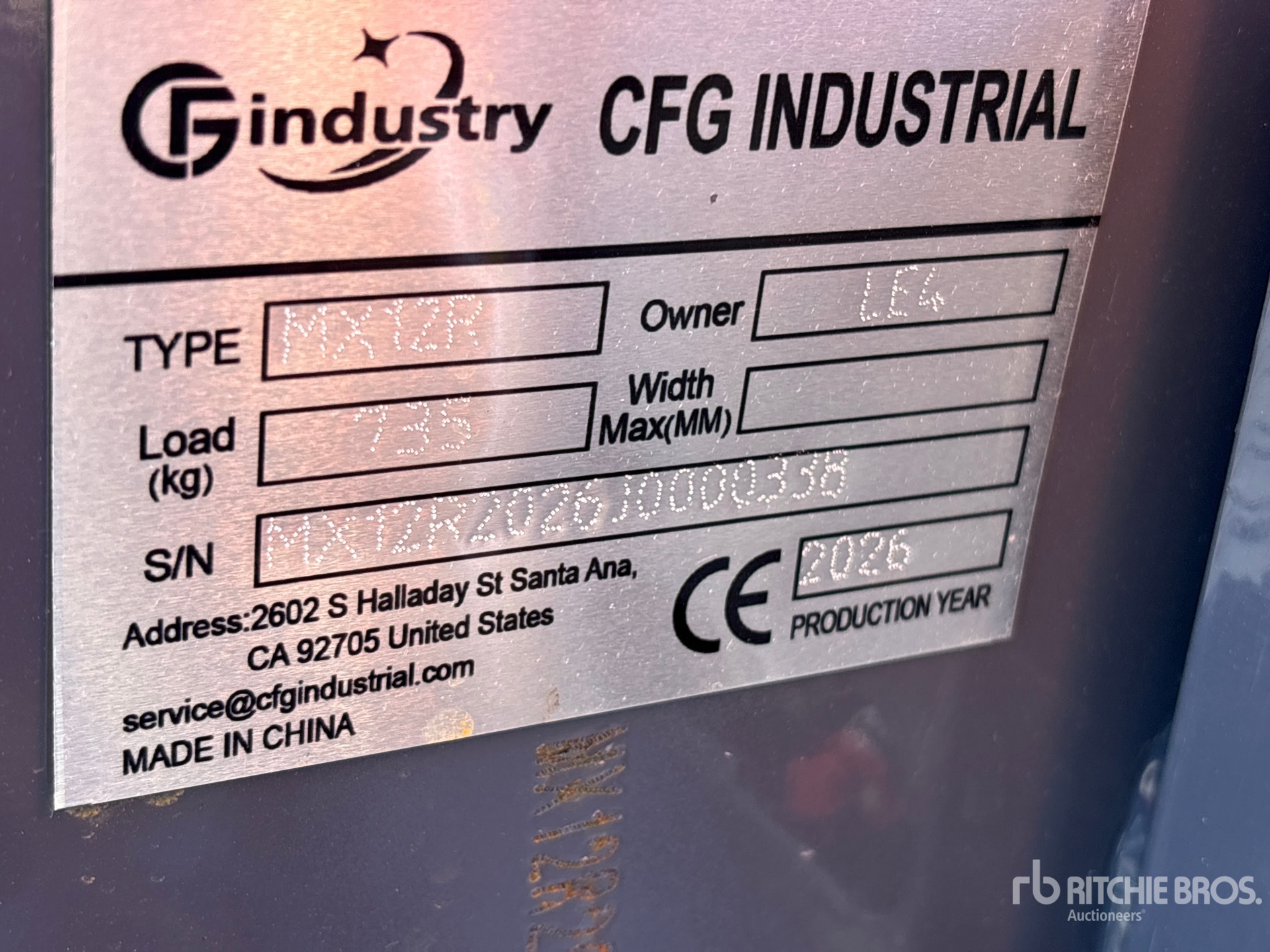 2026 CFG MX12R