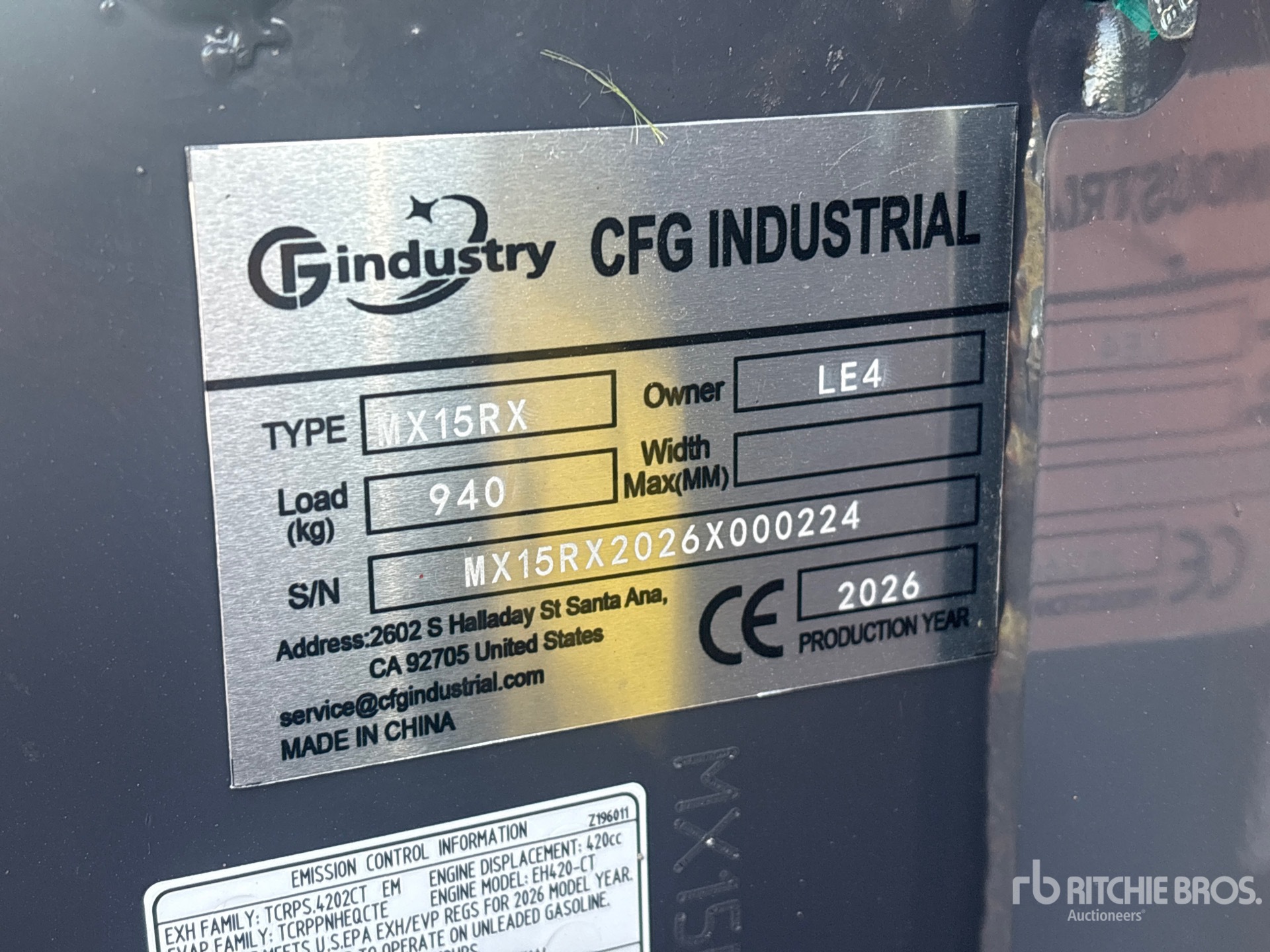 2026 CFG MX15RX