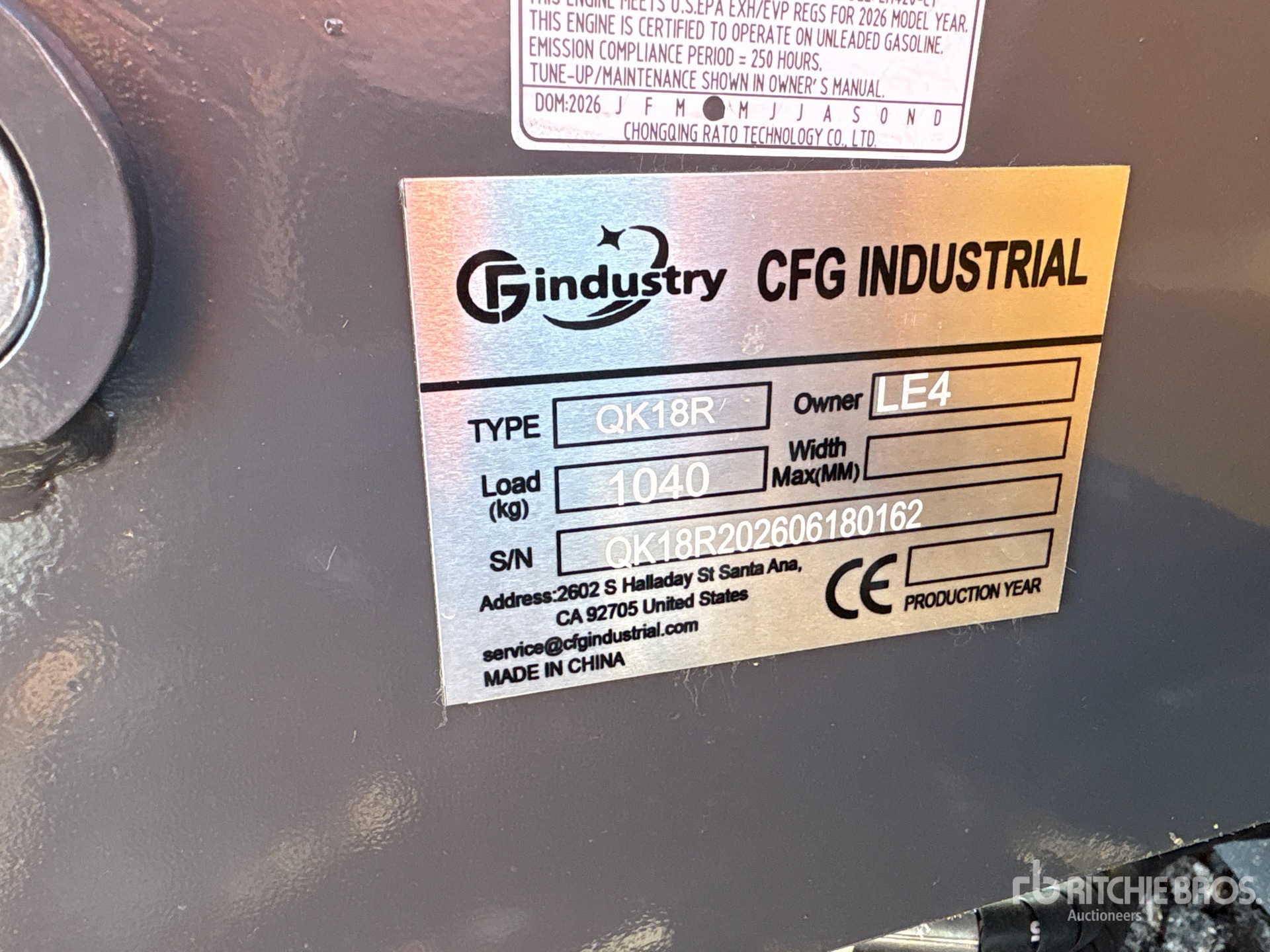 2026 CFG QK18R