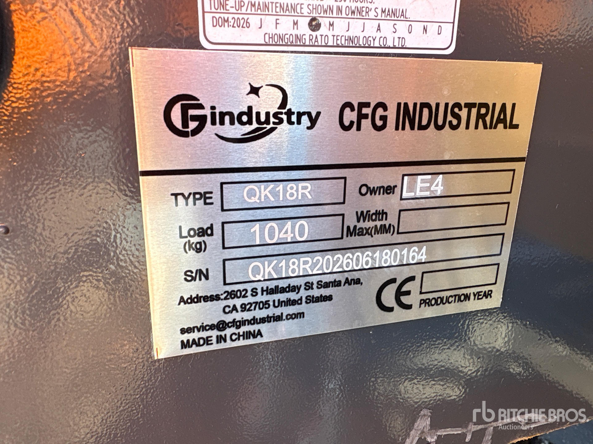 2026 CFG QK18R