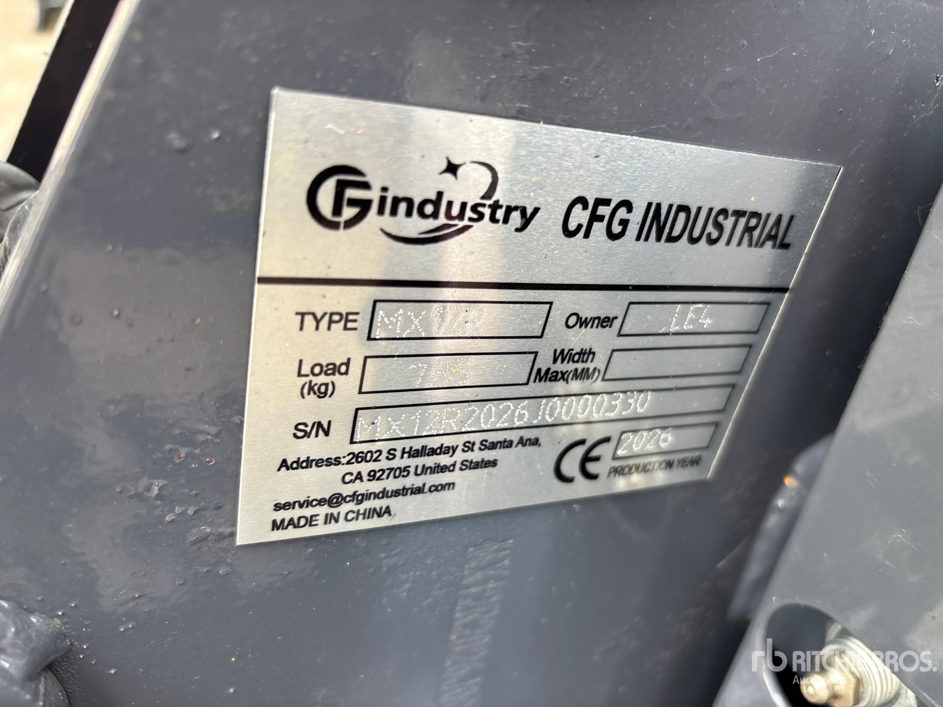 2026 CFG MX12R