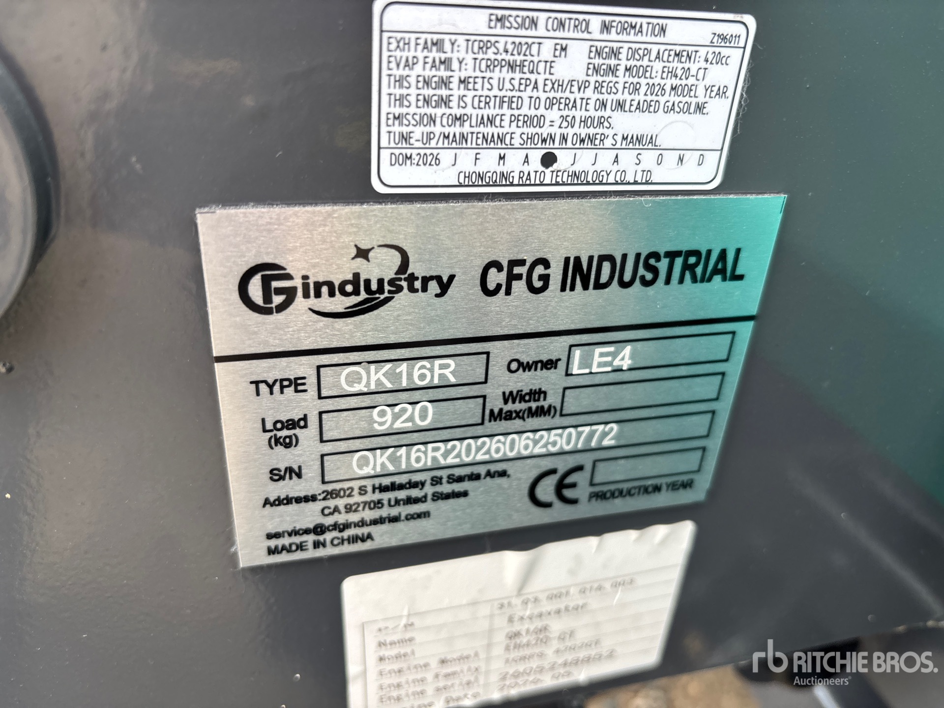 2026 CFG QK16R