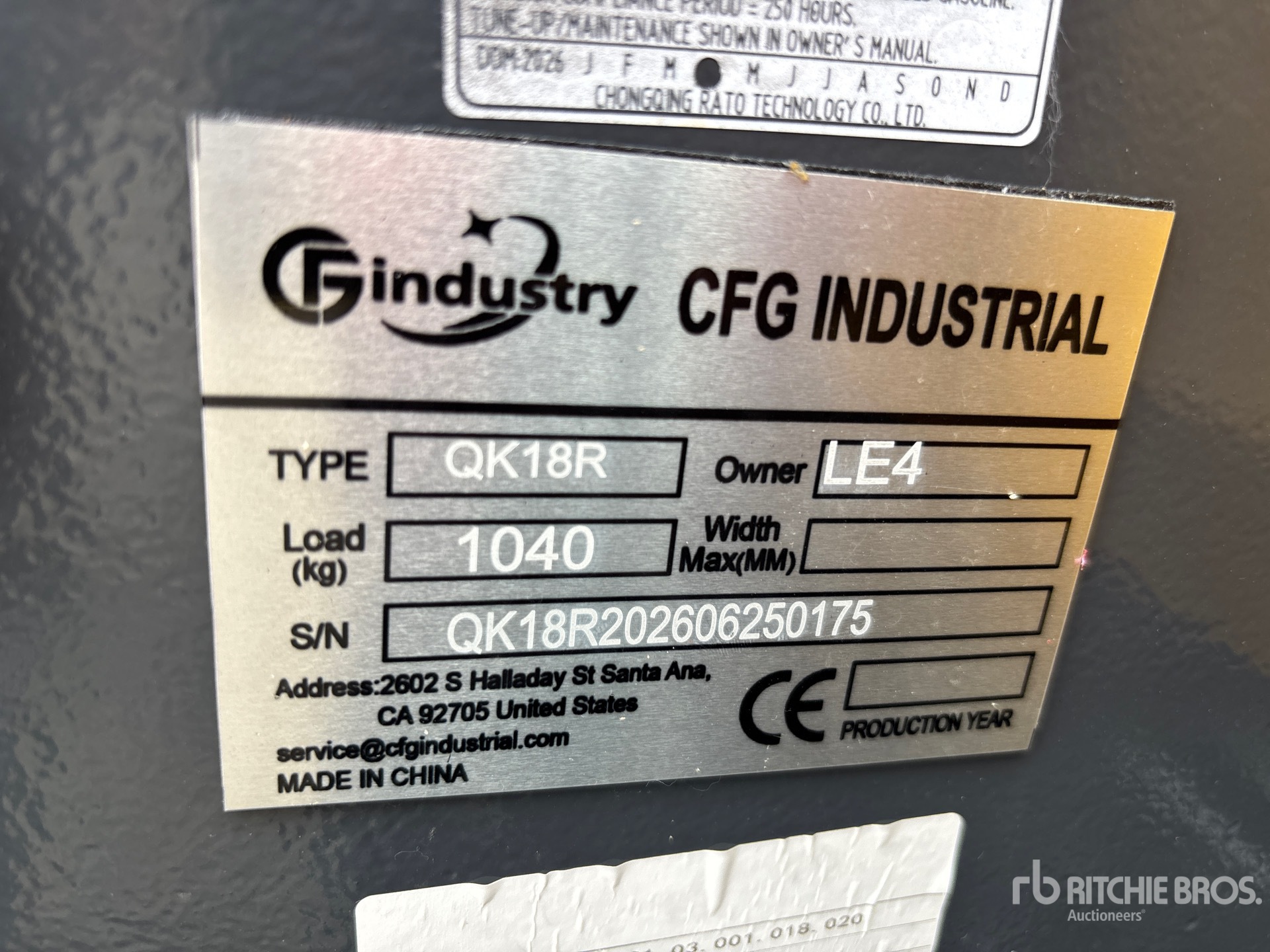 2026 CFG QK18R