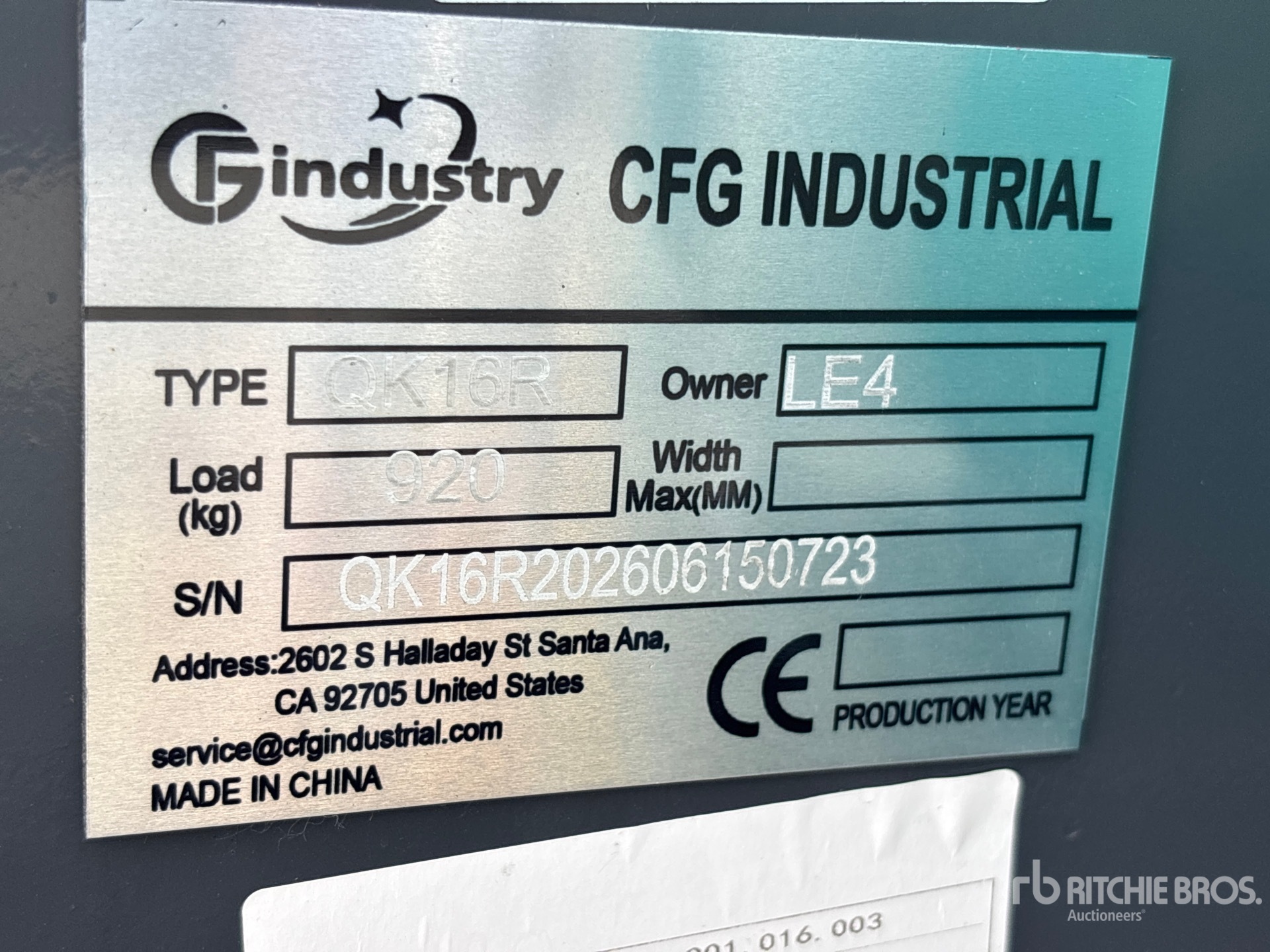 2026 CFG QK16R