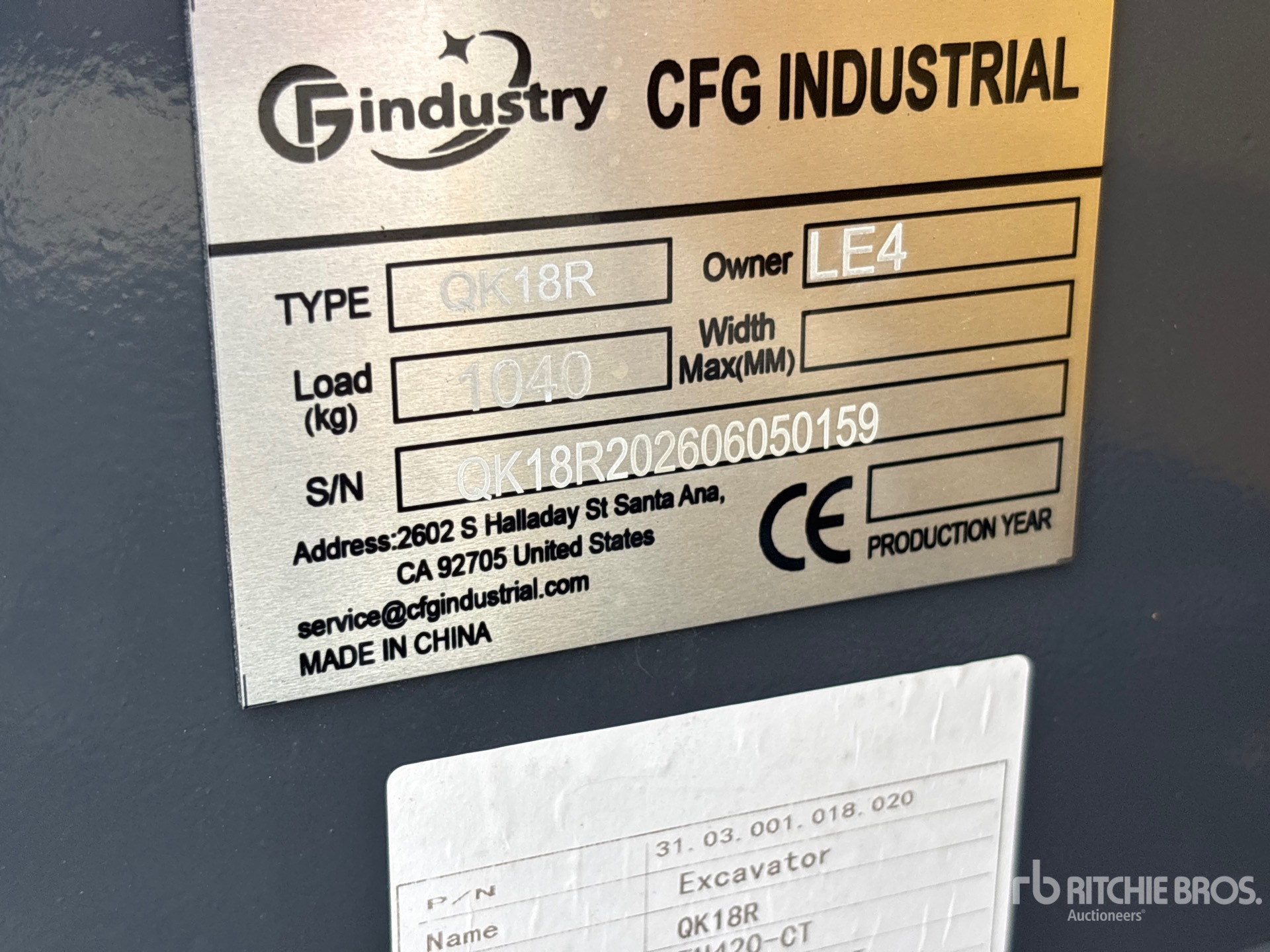 2026 CFG QK18R
